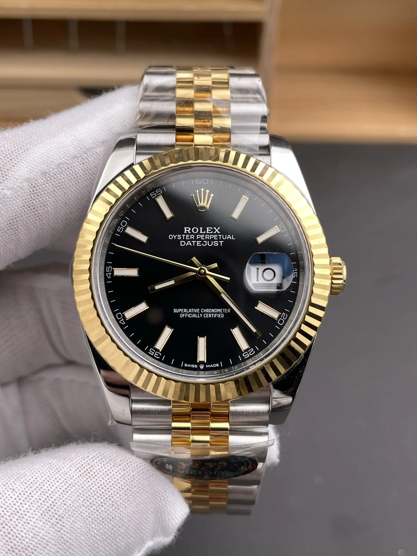 Rolex Datejust Two-Tone Black 41mm