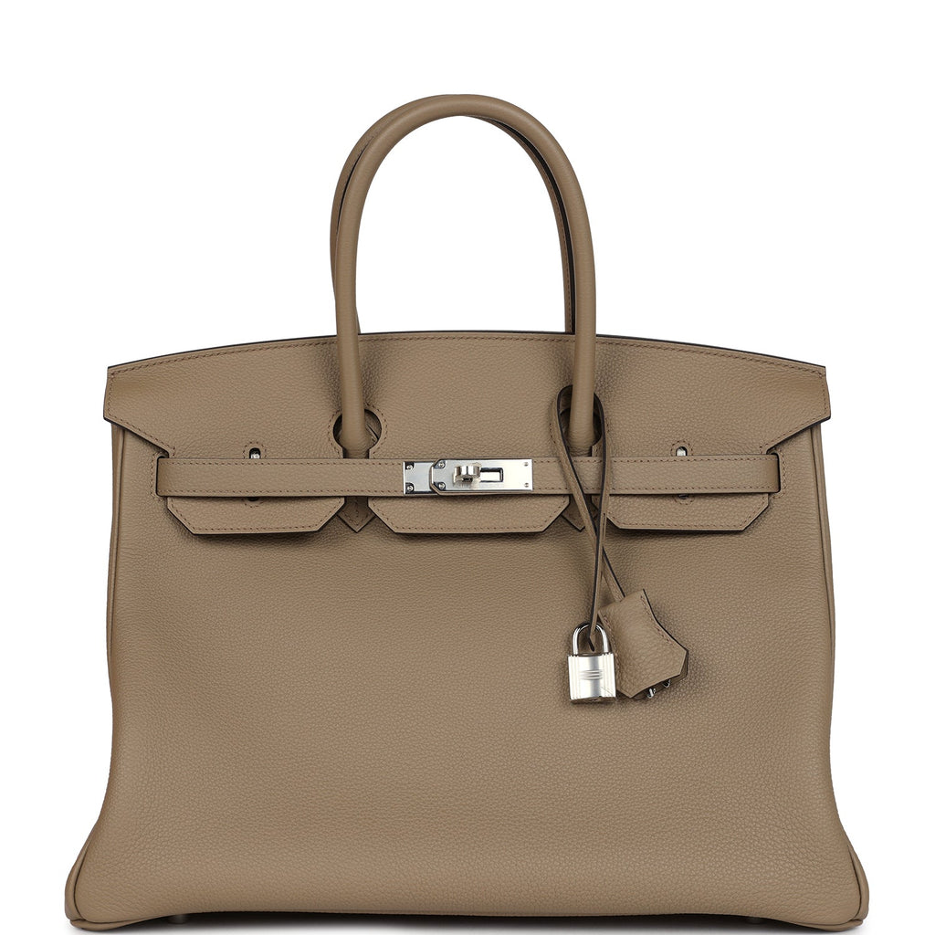 Birkin 35 Beige Marfa Togo Palladium Hardware
