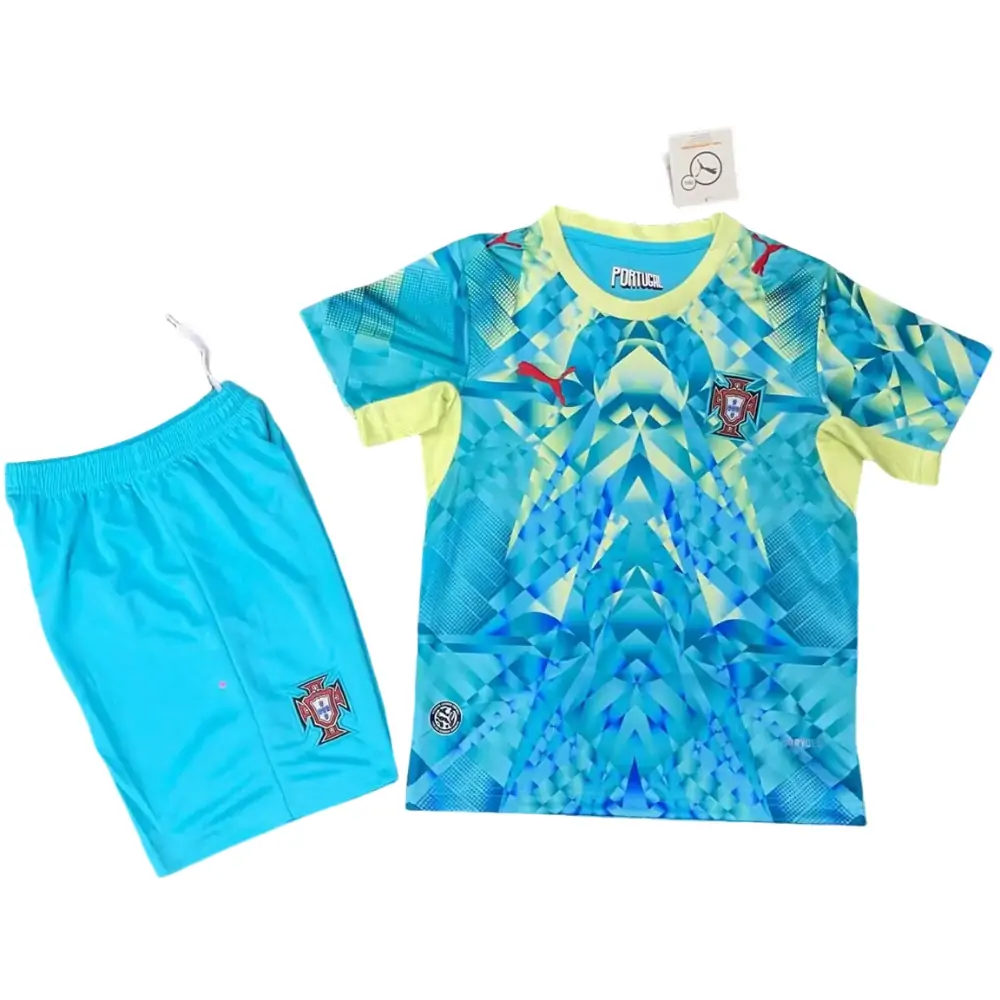 2026 World Cup Portugal GK2 Jersey Children's Set - Fans Edition