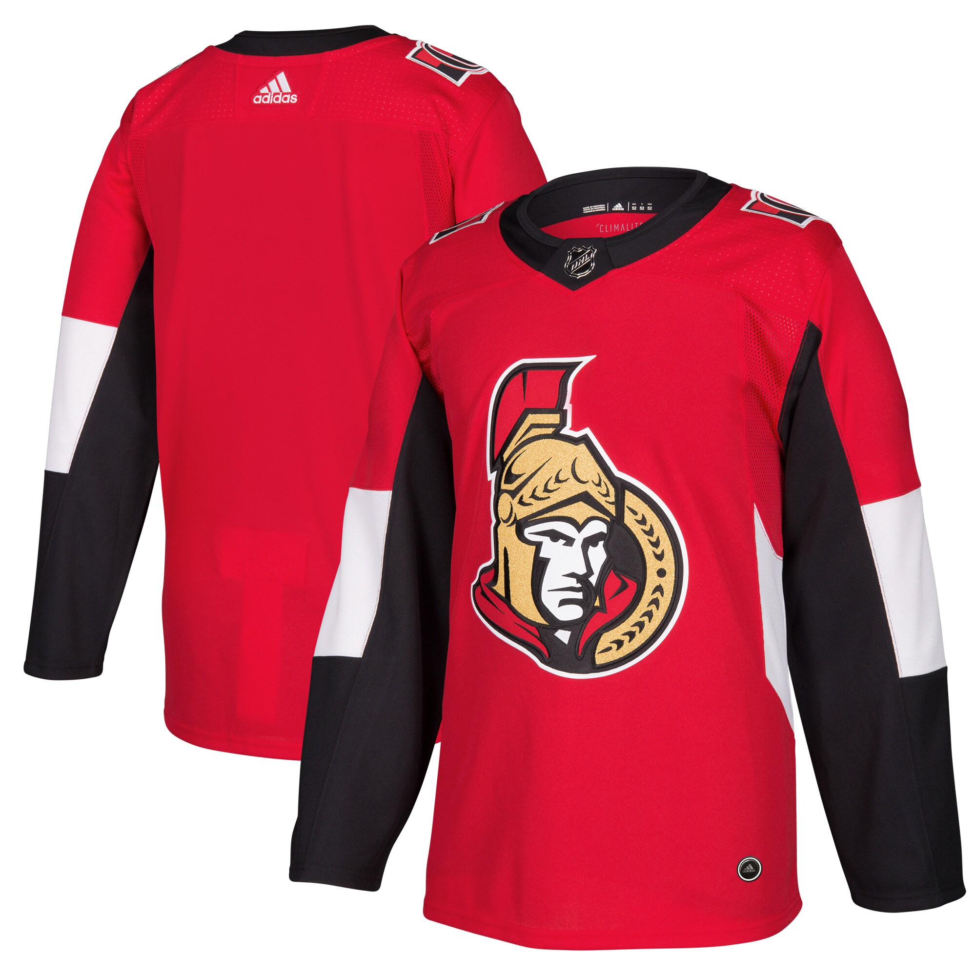 Ottawa Senators  Home  Blank Jersey – Red
