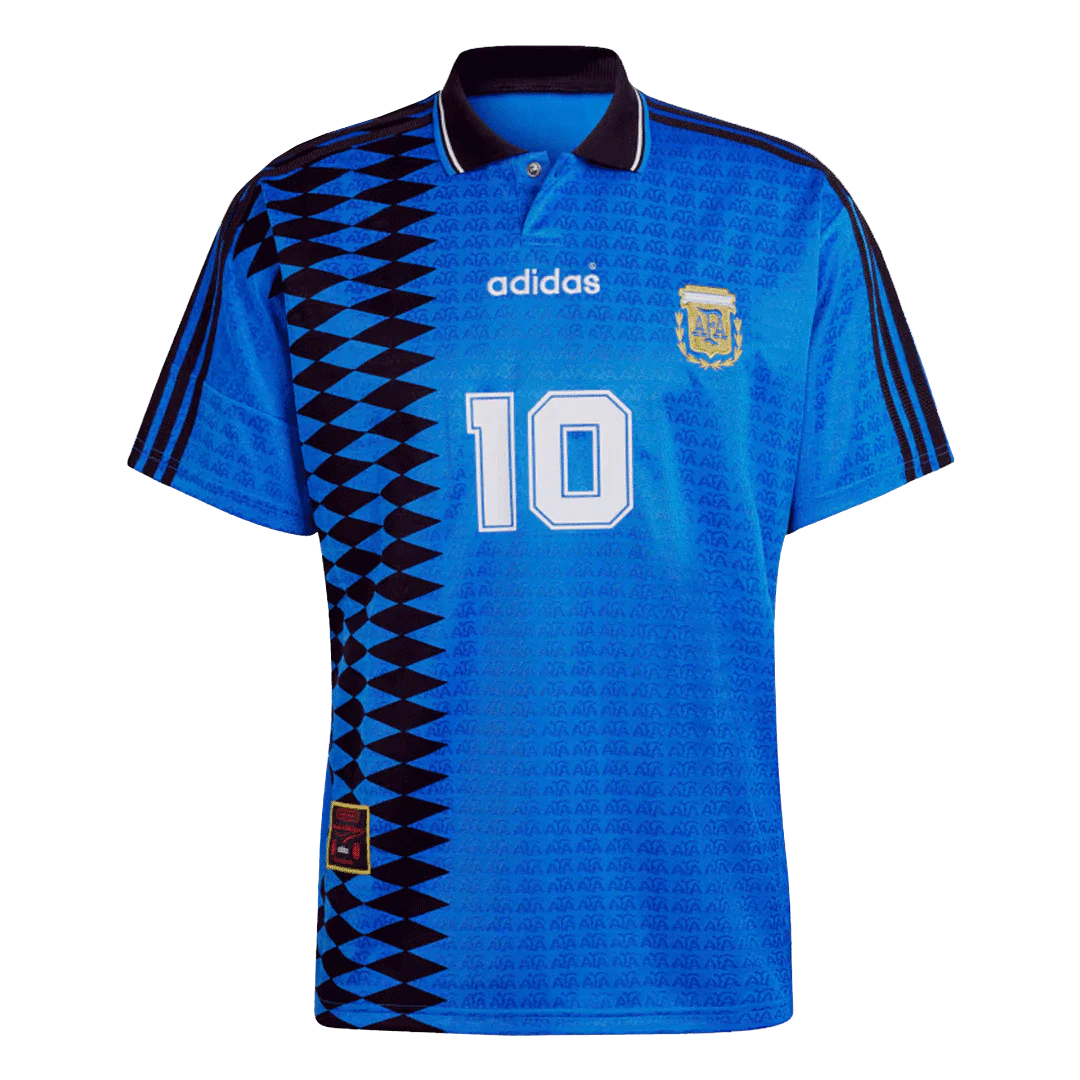 Argentina 1994 #10 Away Retro Football Jersey