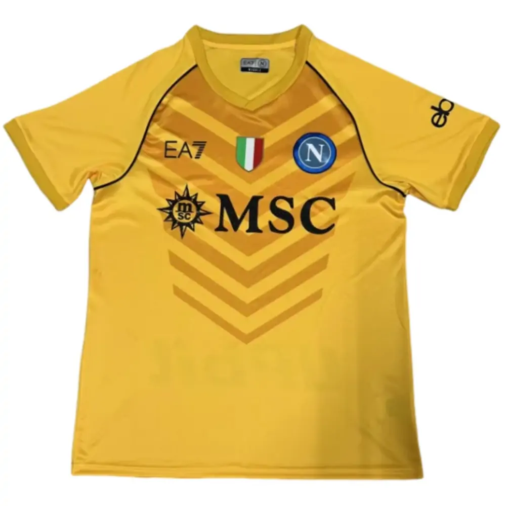 2023/2024 Napoli Goalkeeper Yellow Soccer Jersey 1:1 Thai Quality
