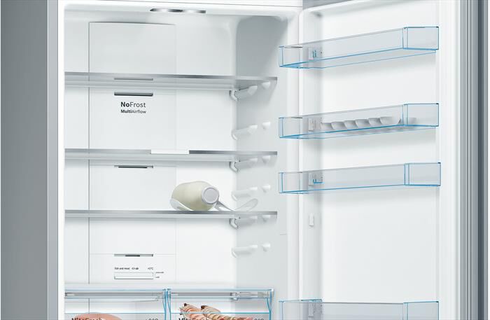 BOSCH - Frigorifero Combinato KGN49XLEA Classe E 203x70 cm-Metal look