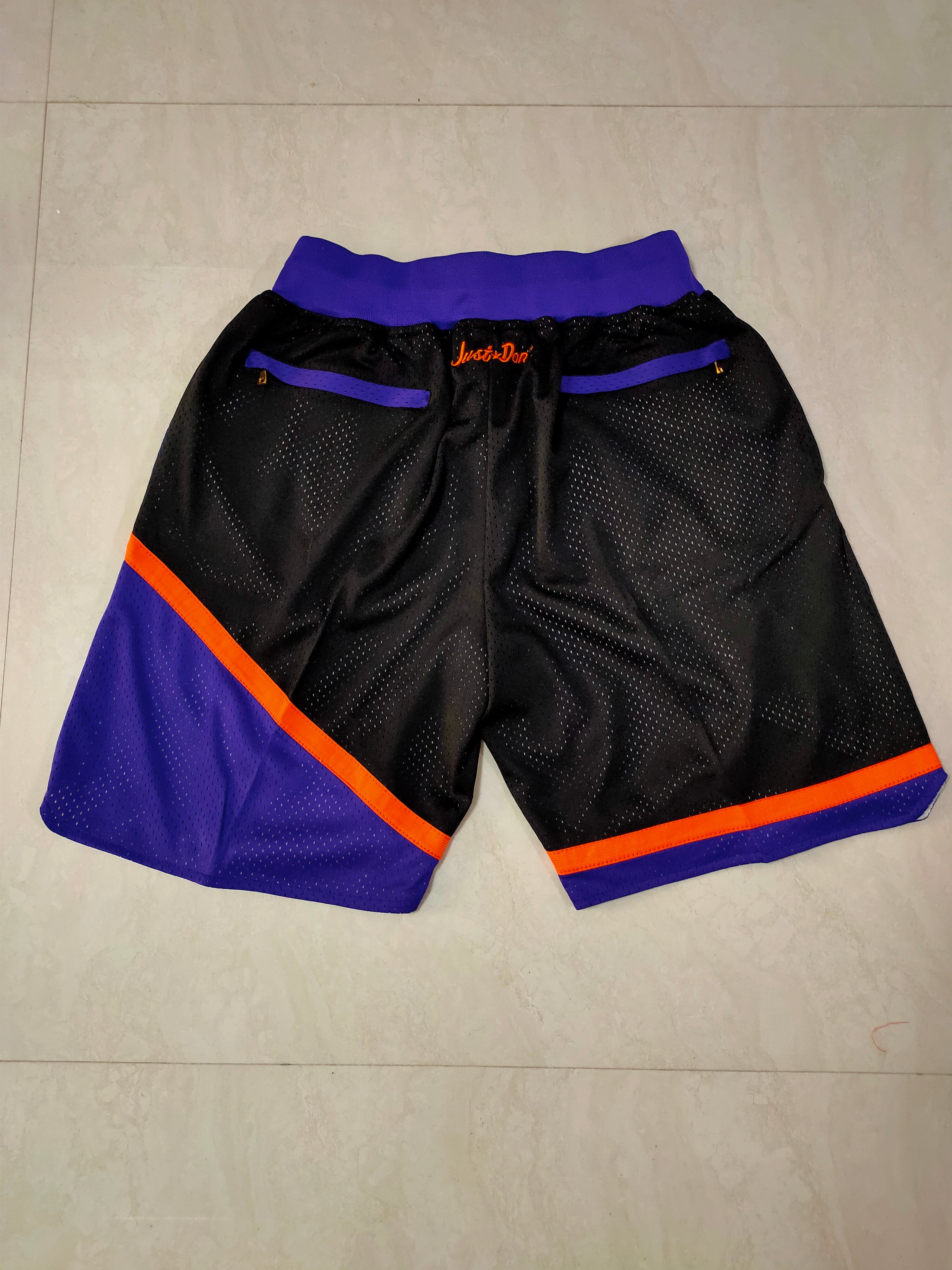 Phoenix Suns Black Juston Retro Pocket Shorts