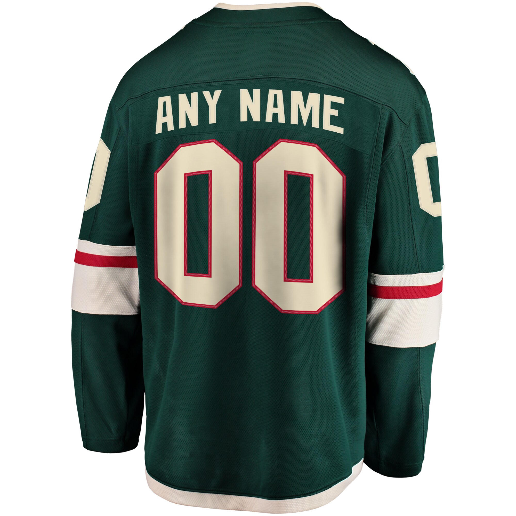 Minnesota Wild Fanatics Home Breakaway Custom Jersey – Green