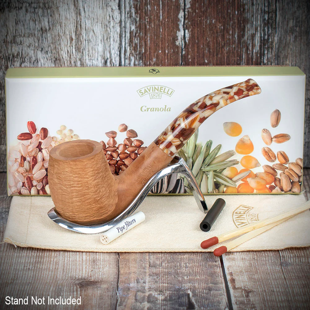 Savinelli Granola Rusticated 601 - 6mm Briar Pipe