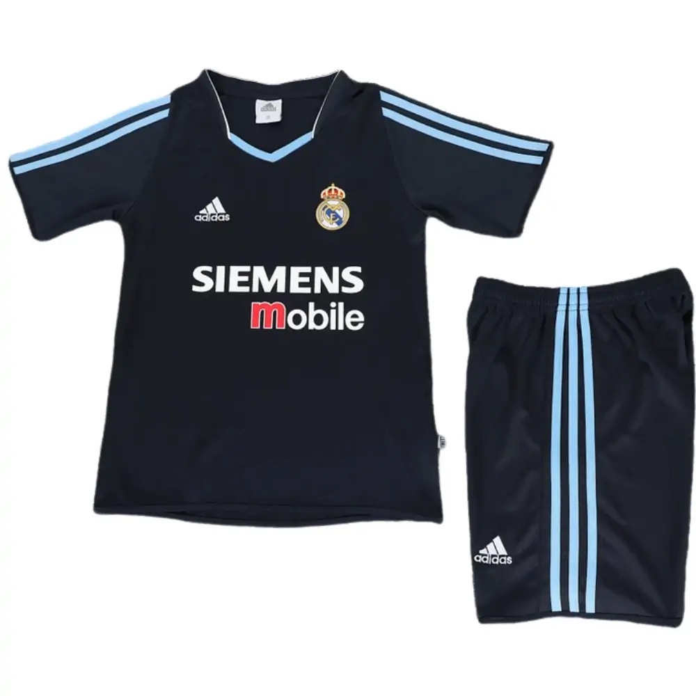 2003-04 Real Madrid Away Retro Children's Jersey Set - Fans Edition