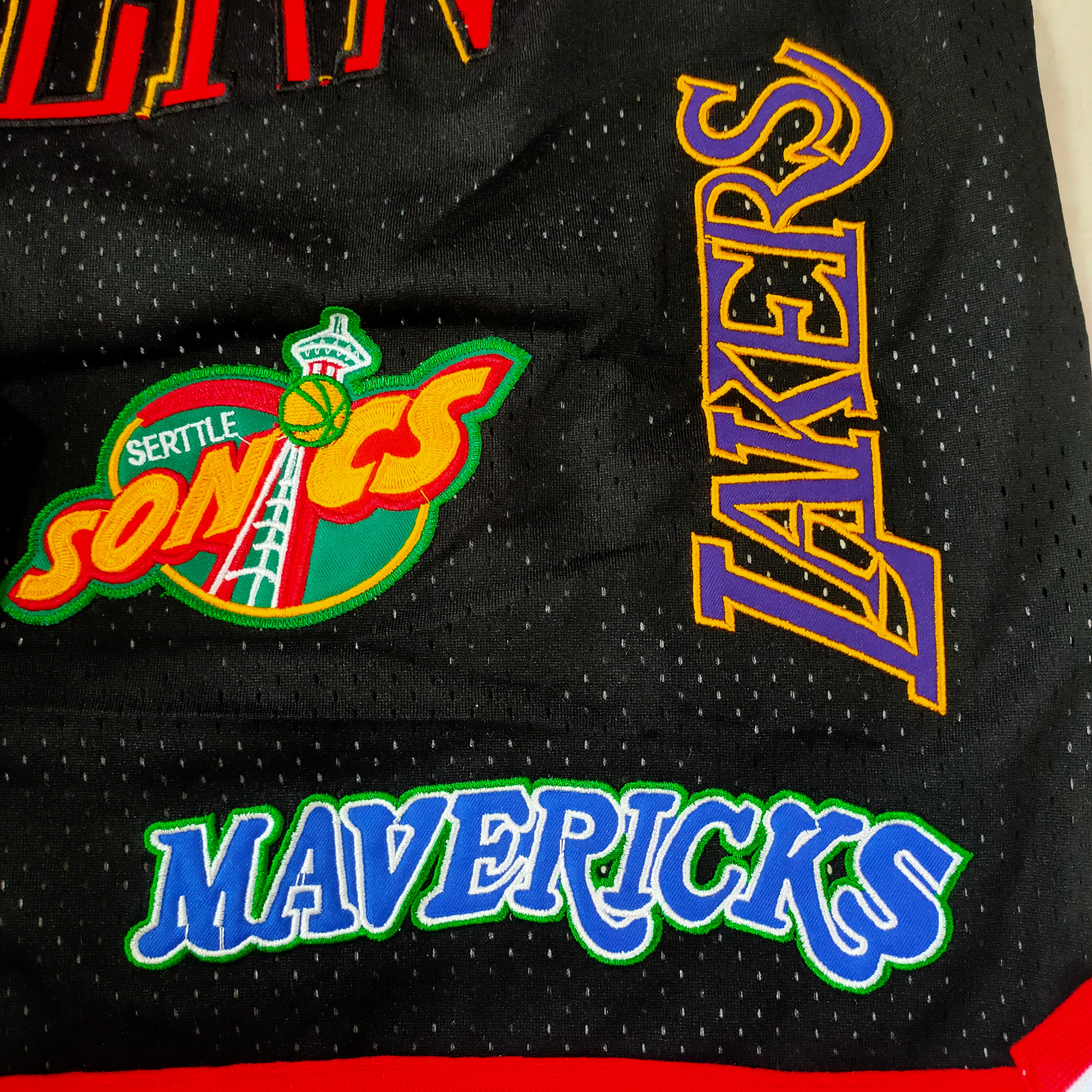 2024 NBA All-Star Western Black Full Density Embroidered Pocket Pants