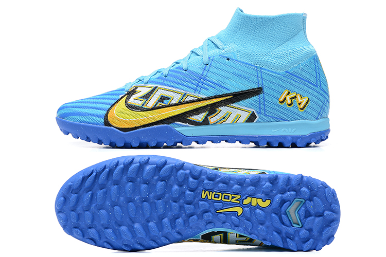 Assassin 15th generation high-top fully knitted waterproof MD air cushion grass spike football shoes