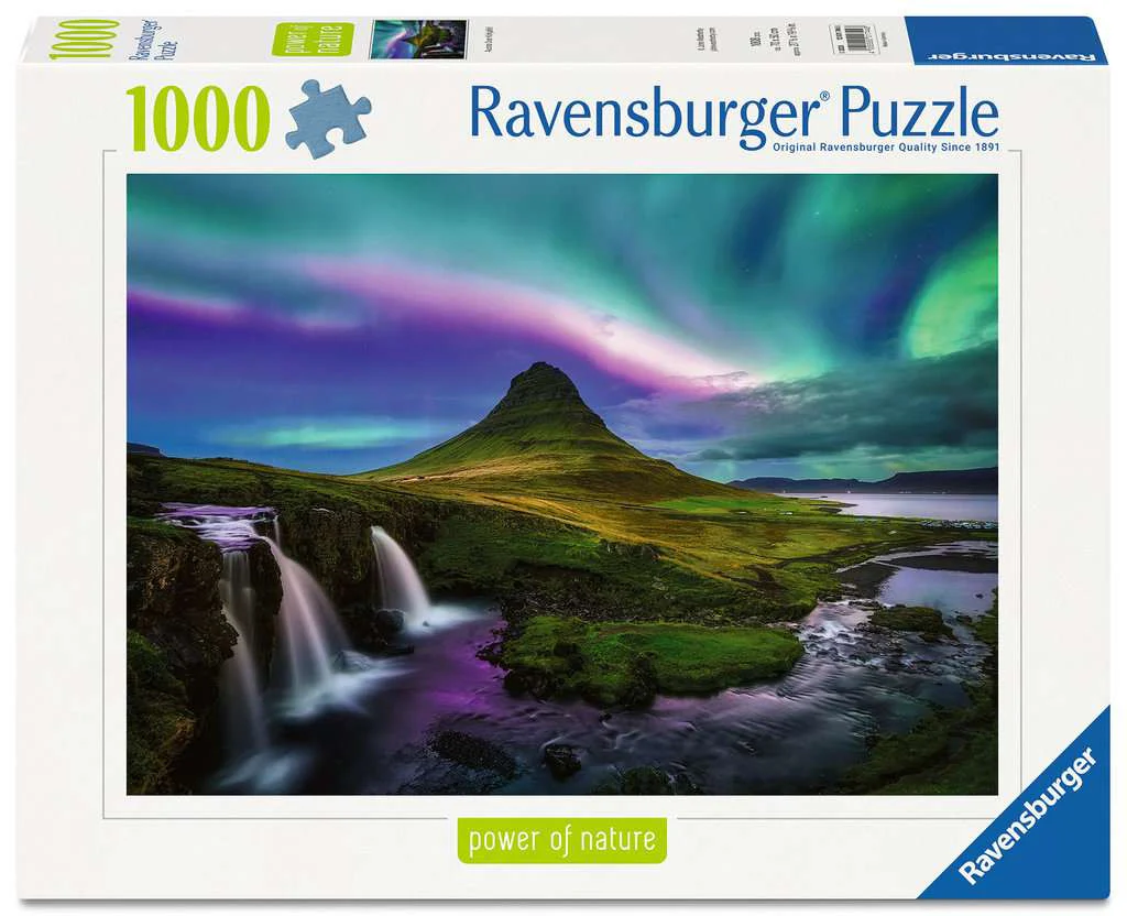 Northern Lights over Kirkjufell - Power of Nature 1000 Piece Jigsaw Puzzle (Ravensburger)