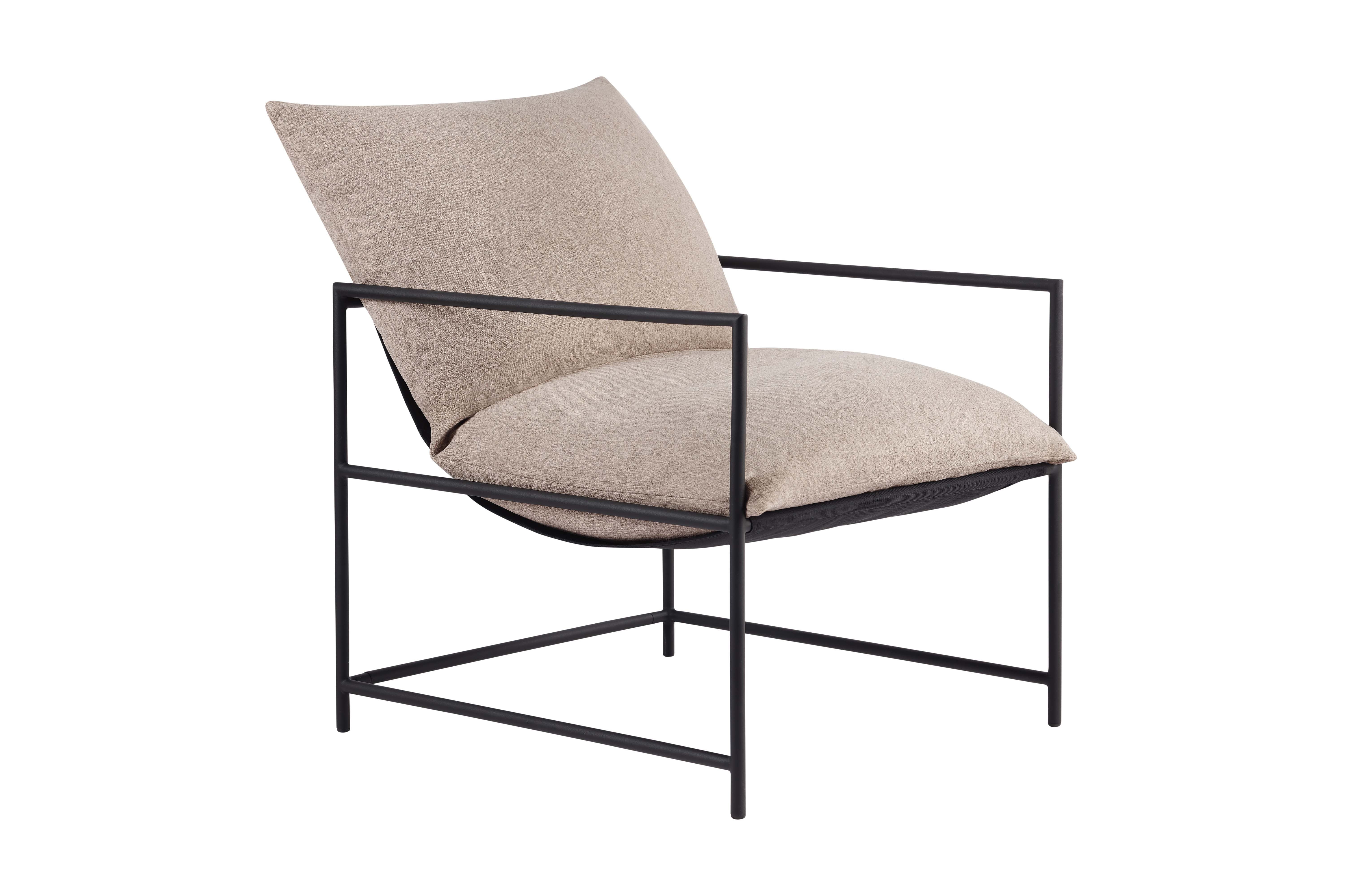 Mainstays Metal Framed Sling Accent Chair, Oatmeal