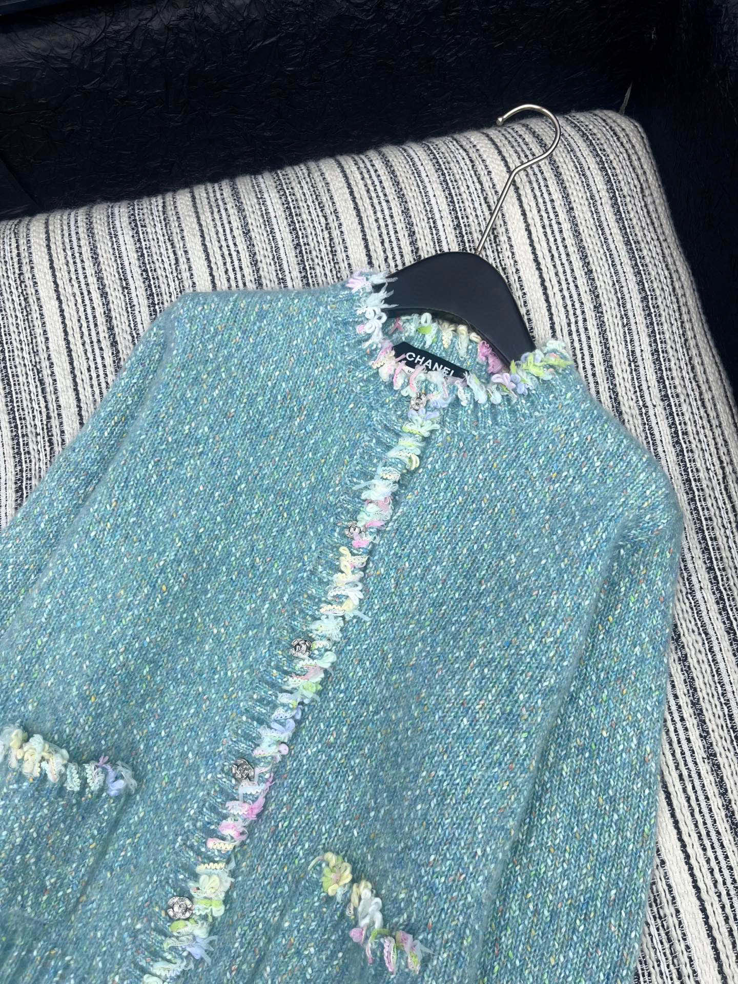 Vintage collection heavy handmade lace round neck jacket