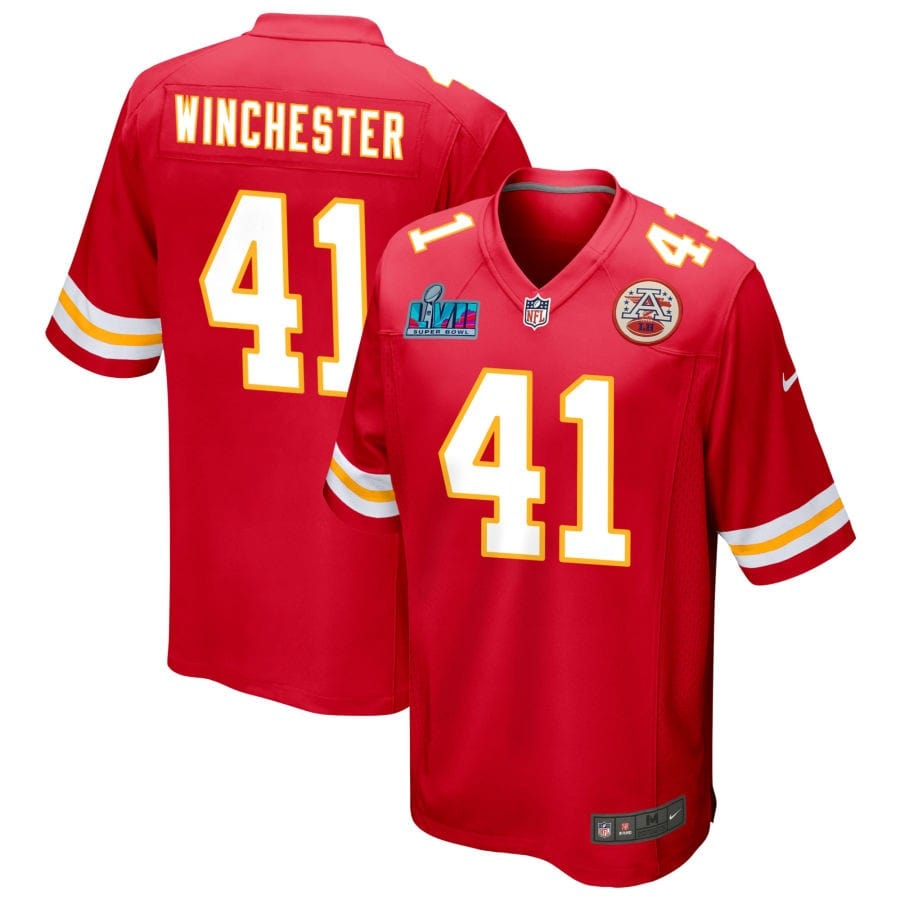 James Winchester Kansas City Chiefs  Super Bowl LVII Game Jersey - Red