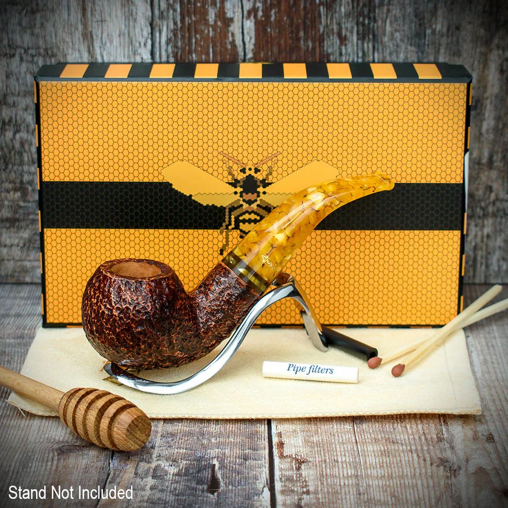 Savinelli Miele Rusticata Brownblast 642 - 6mm Briar Pipe