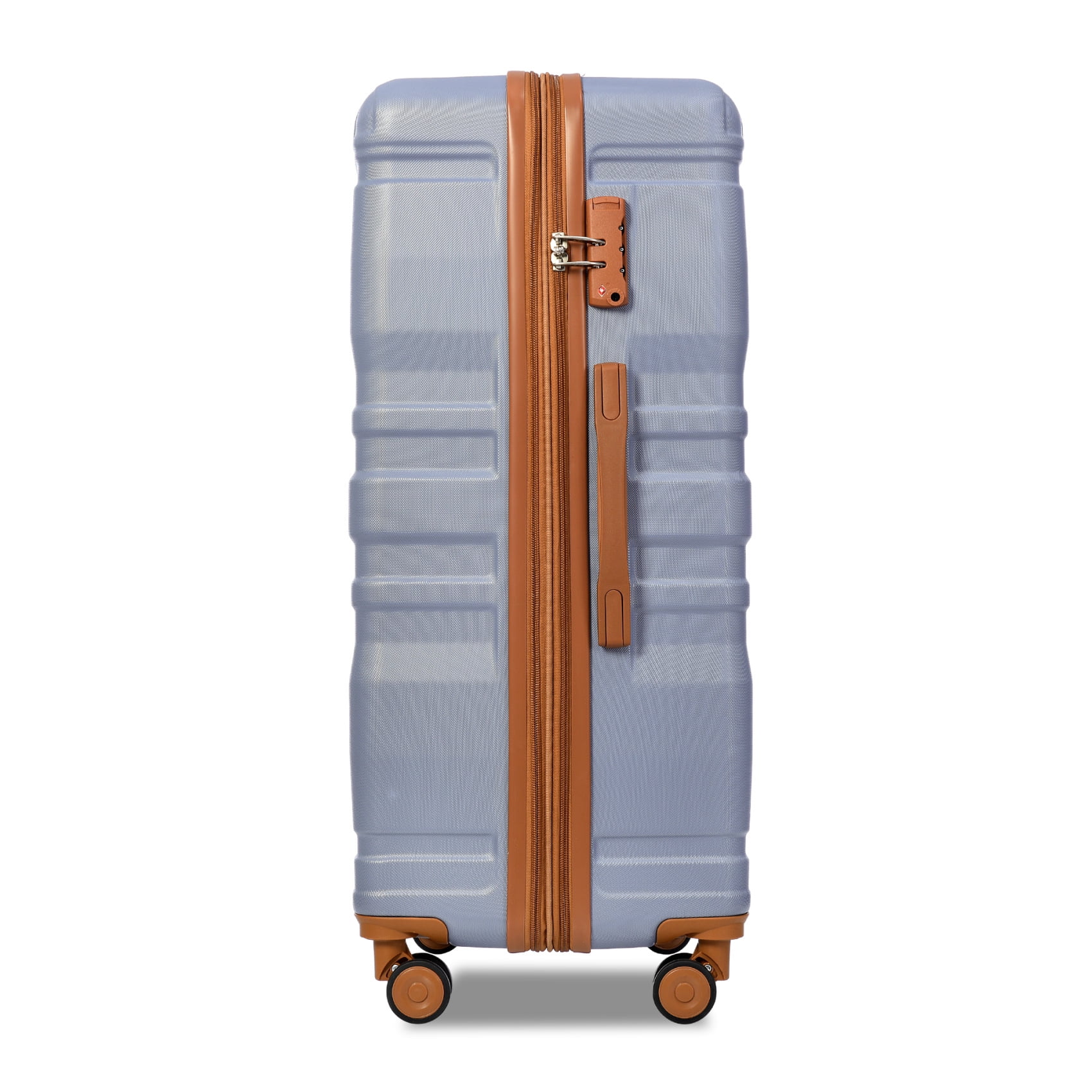 Luggage Suitcase 3 Piece Sets, New Model Expandable ABS Hardshell Luggage, Lightweight Carry-on Suitcase Sets with Spinner Wheels & TSA Lock, 20''/ 24''/ 28'', Blue Gray