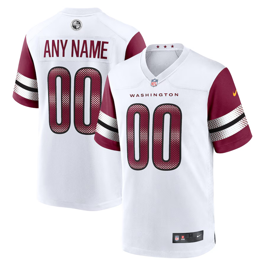 Washington Commanders White Game Custom Jersey