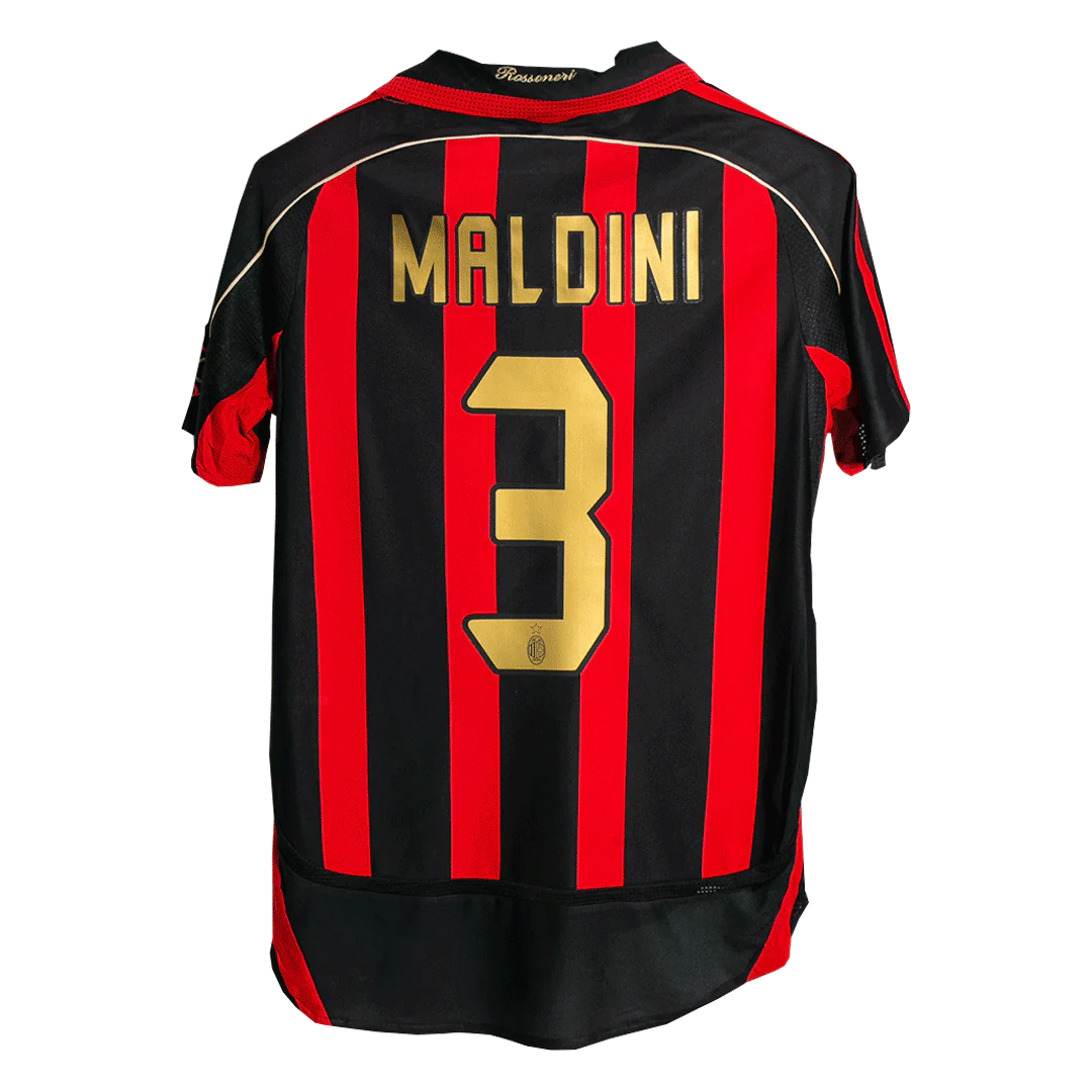 MALDINI #3 Retro 2006/07 AC Milan Home Soccer Jersey