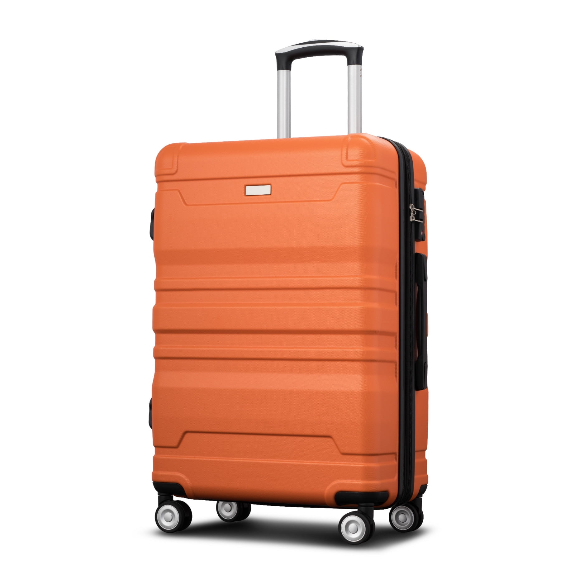 Luggage Sets New Model Expandable ABS Hardshell 3pcs Clearance Luggage Hardside Lightweight Durable Suitcase sets Spinner Wheels Suitcase with TSA Lock 20''24''28''(blue and brown)