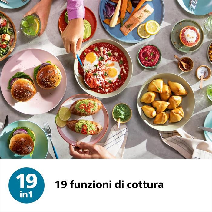 PHILIPS - AIRFRYER SERIE 5000 DA 9L COTTURA VAPORE NA555/00-Inox