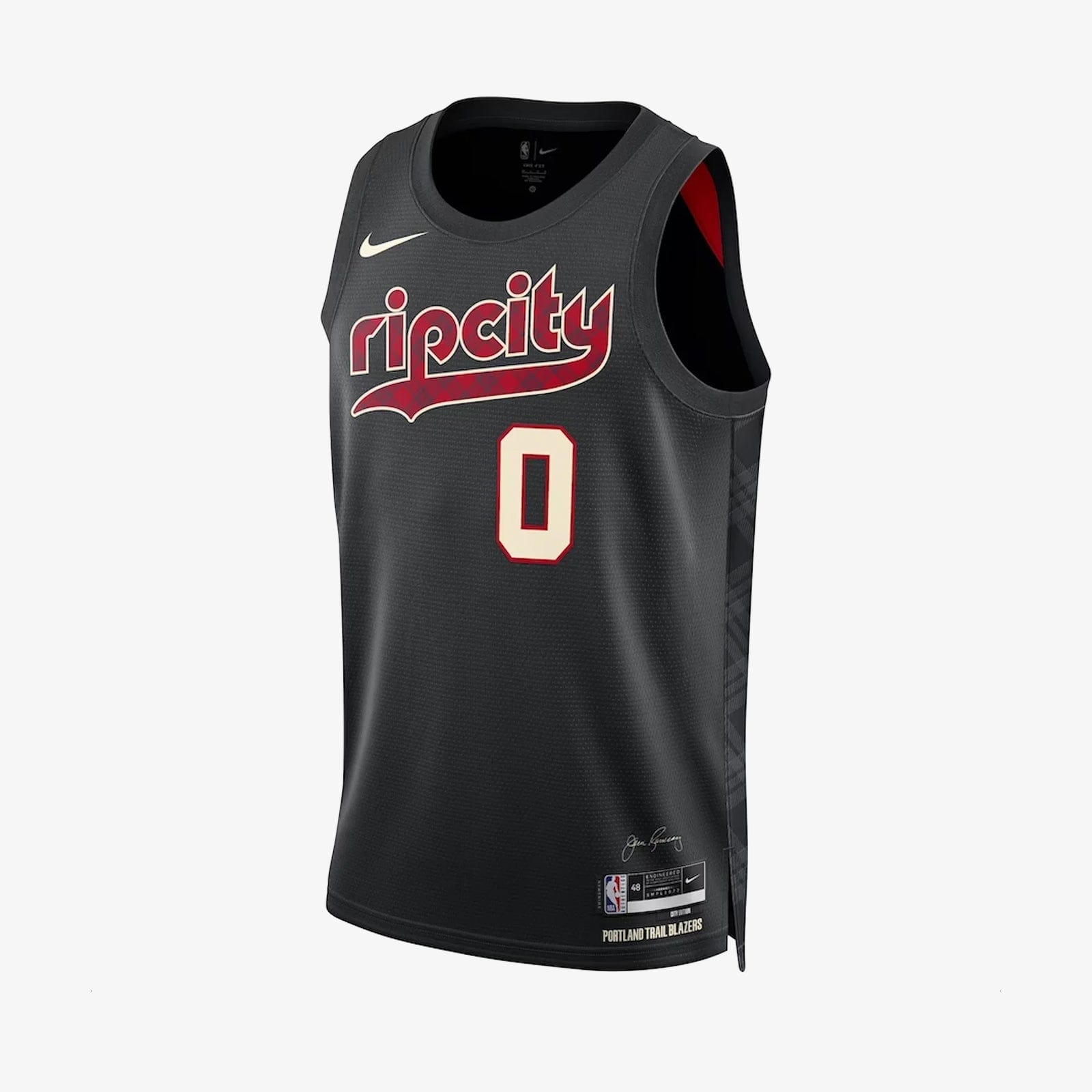 Damian Lillard Portland Trailblazers 2024 City Edition Swingman Jersey - Black