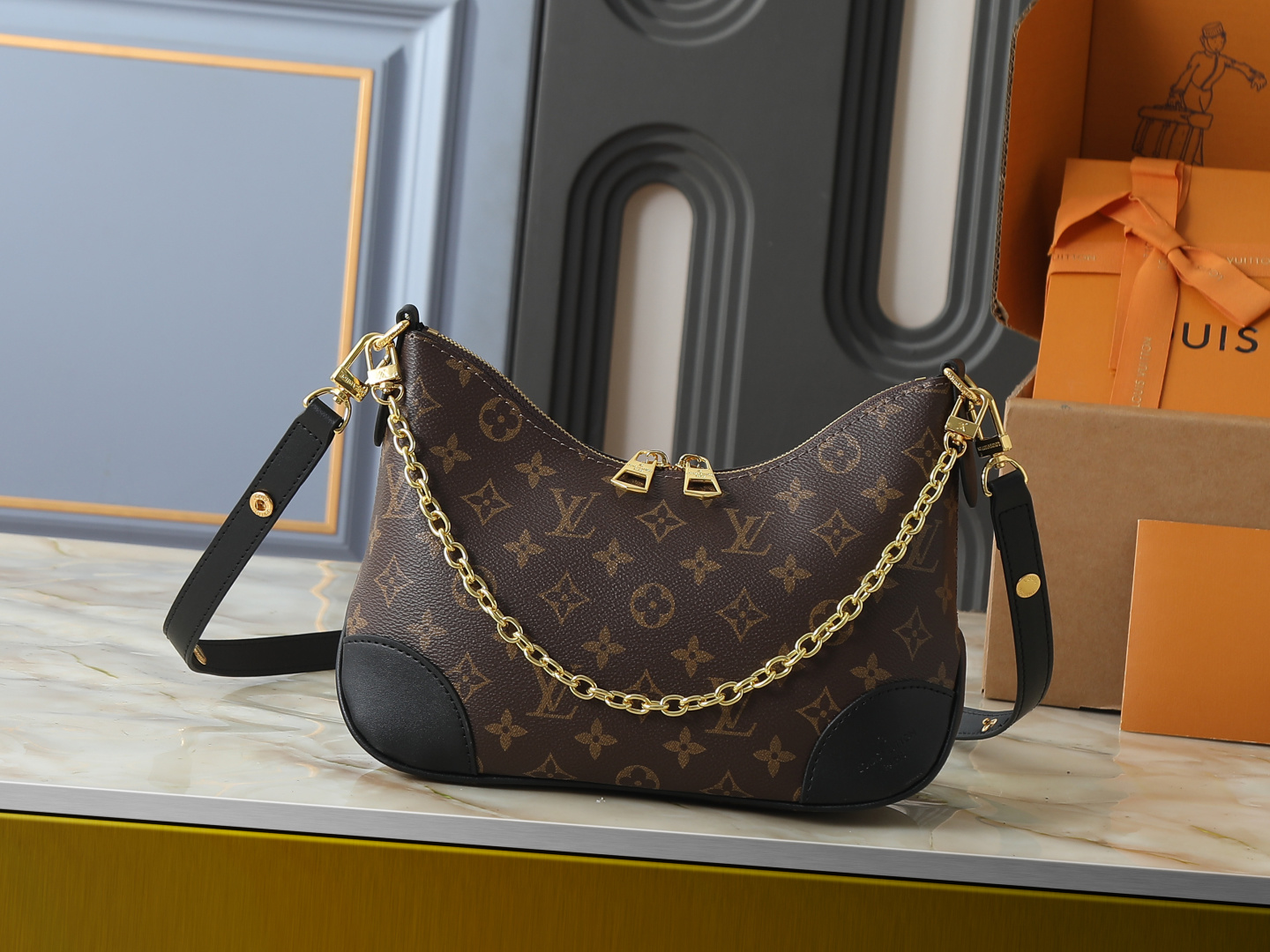 LV Boulogne Monogram Empreinte Bag