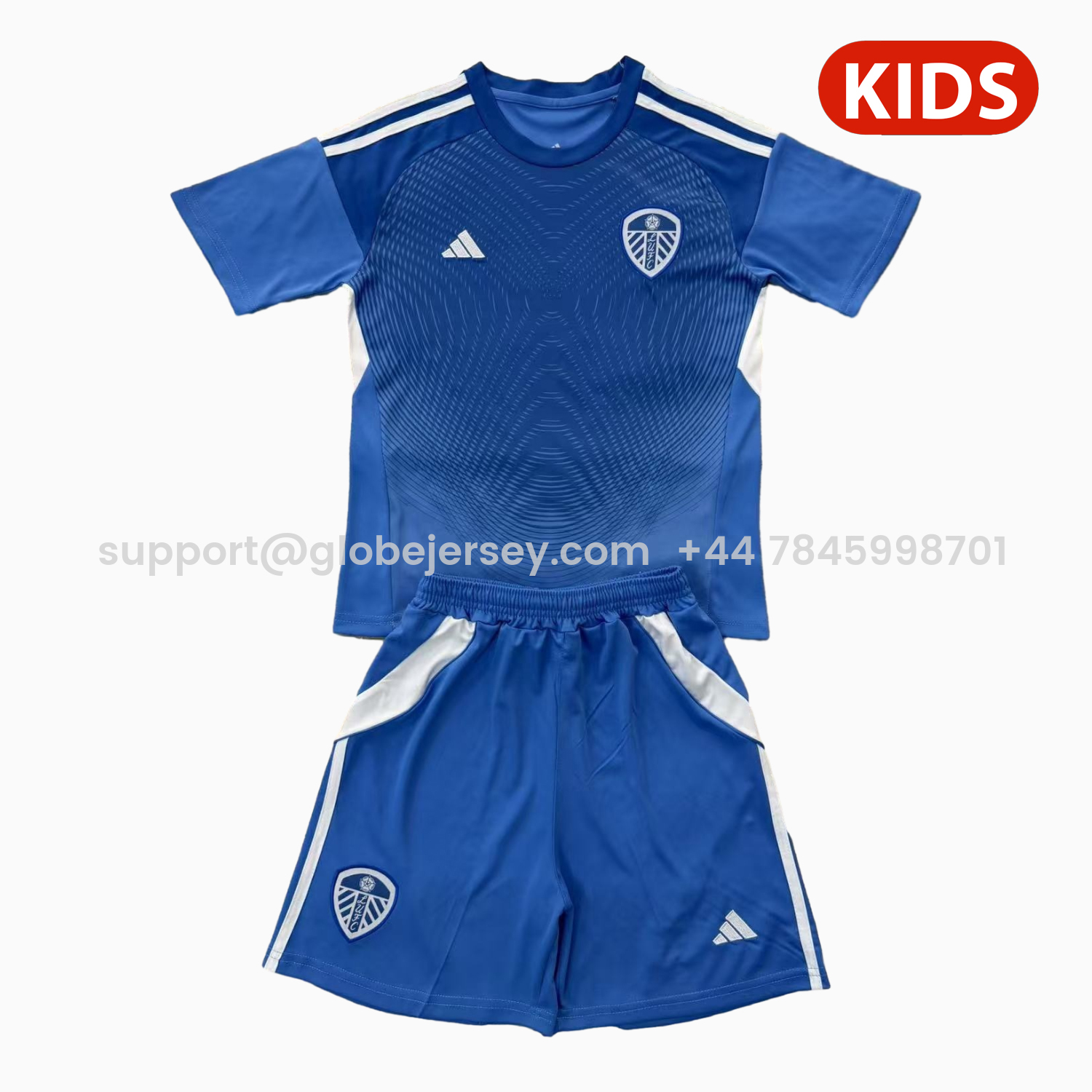 Leeds United 25-26 Blue Goalkeeper Kids Kit