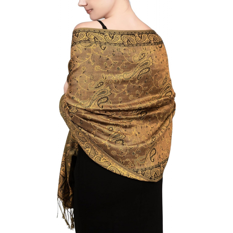 Reversible Paisley Pashmina Rave Scarf
