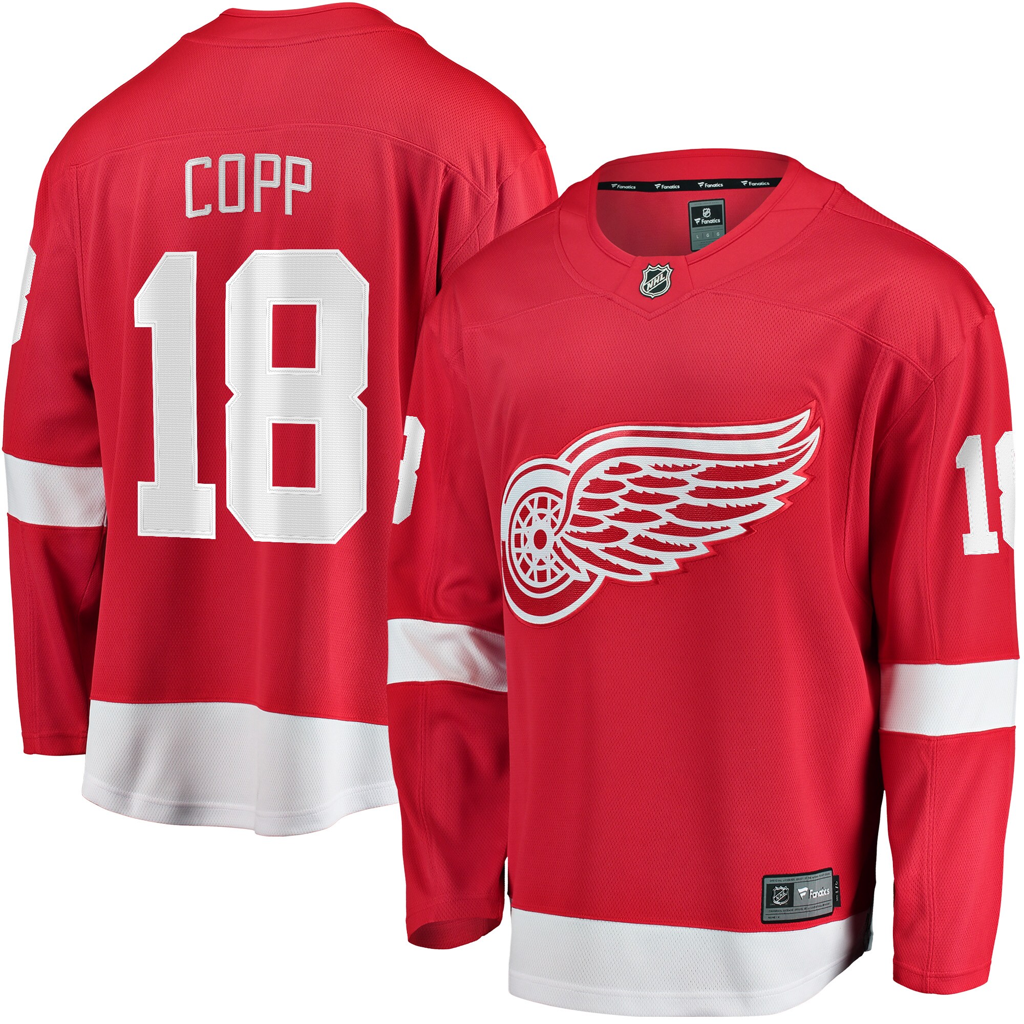 Andrew Copp Detroit Red Wings Fanatics Home Breakaway   Jersey – Red