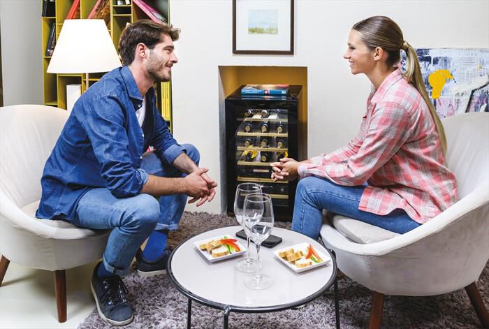 CANDY - Cantinetta CWC 021 ELSP/NF Classe G 21 bottiglie-Nero