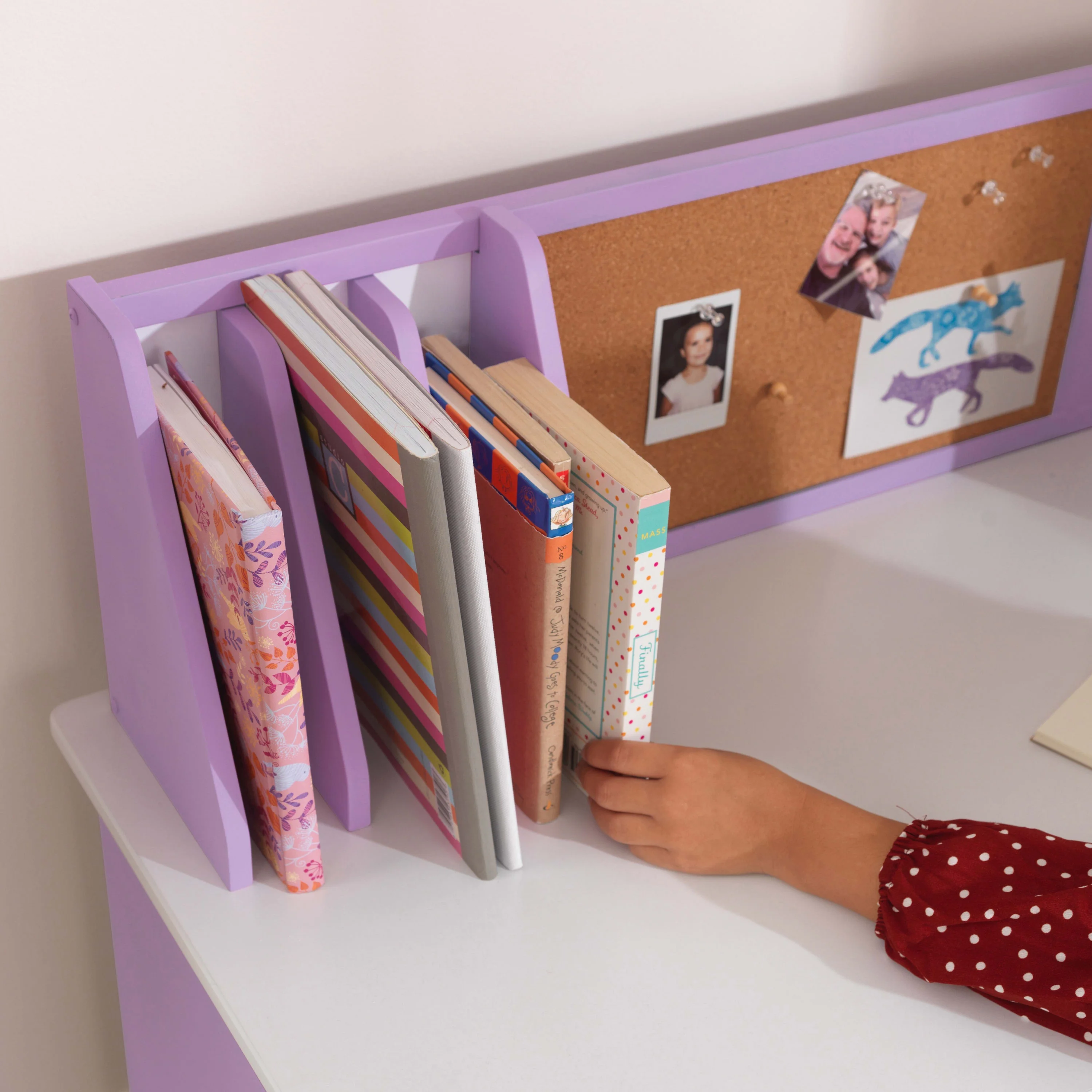 KidKraft Children's Wooden Study Desk with Chair, White, for Ages 5