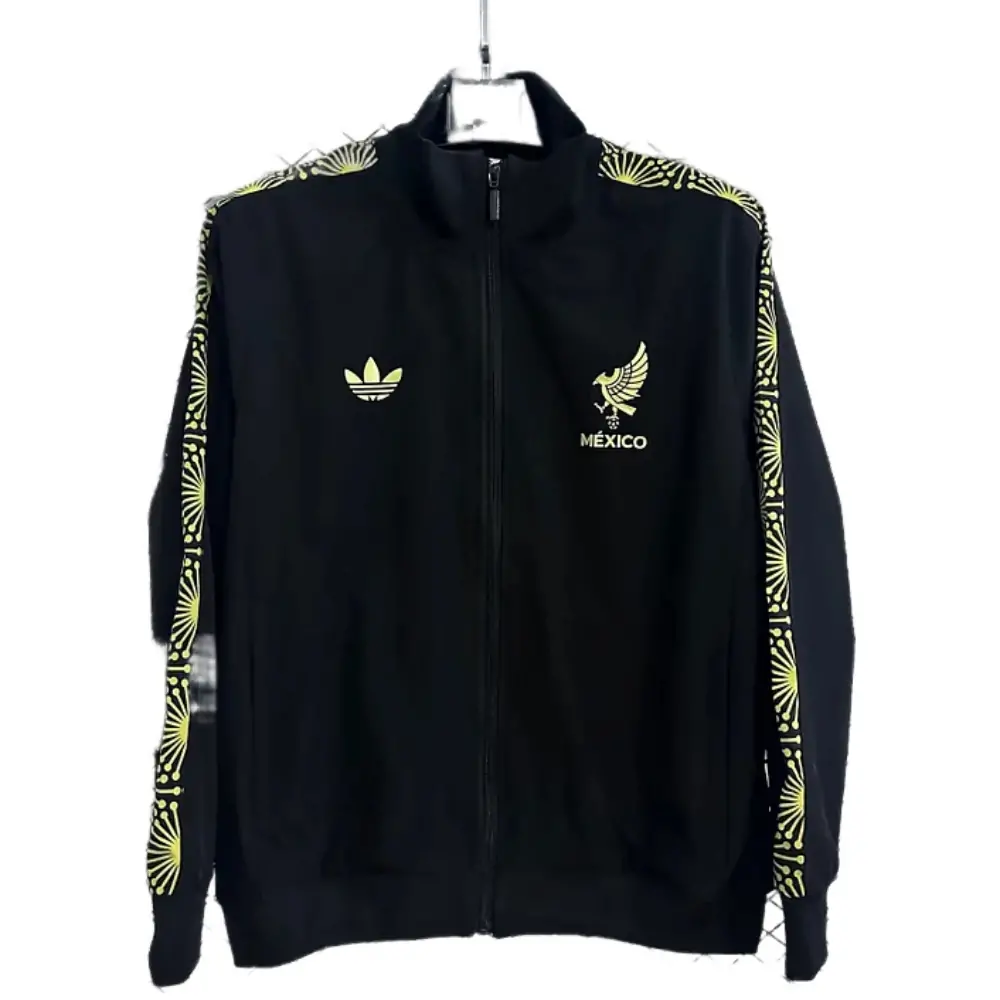 Mexican black gold retro trench coat