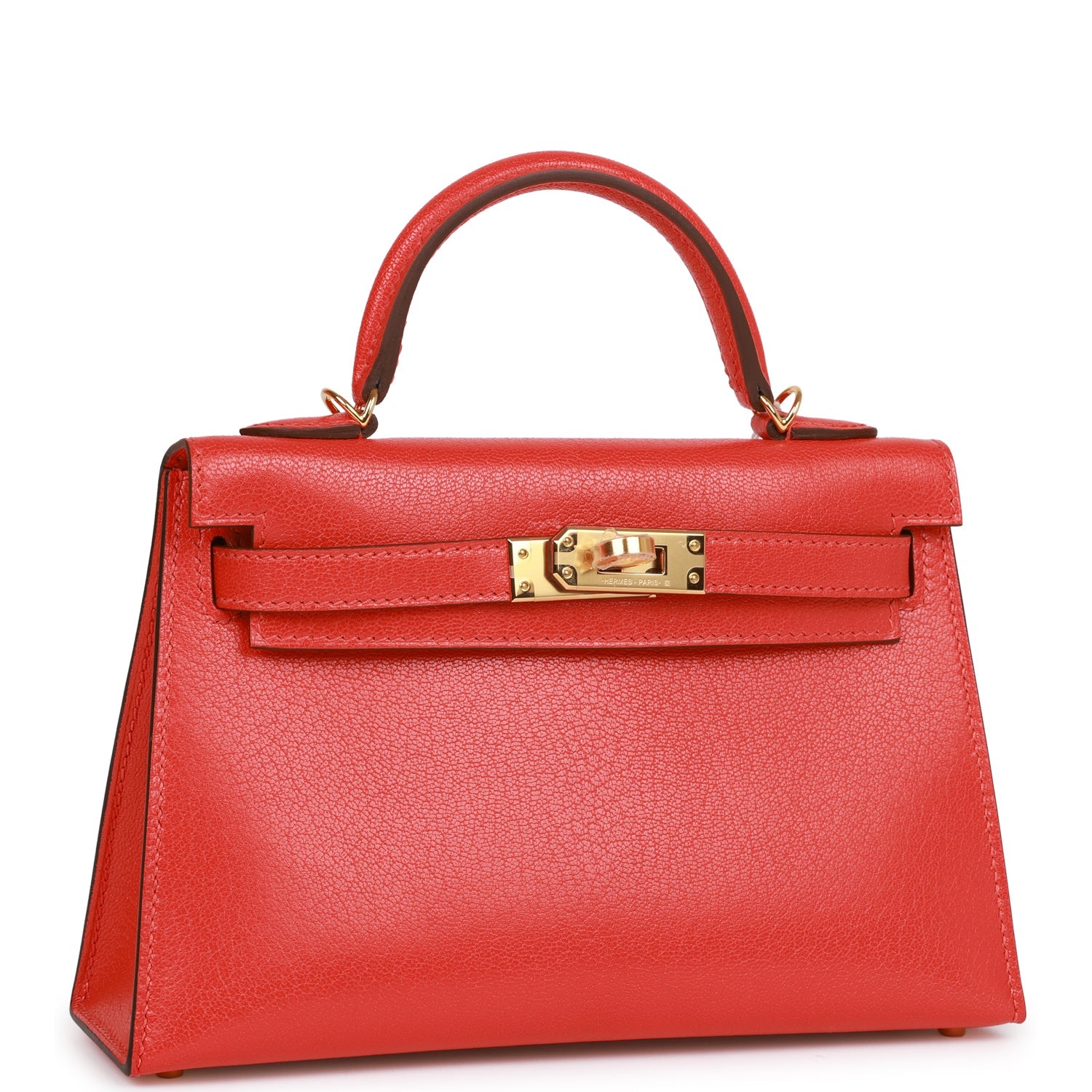 Kelly Sellier 20 Capucine Chevre Gold Hardware