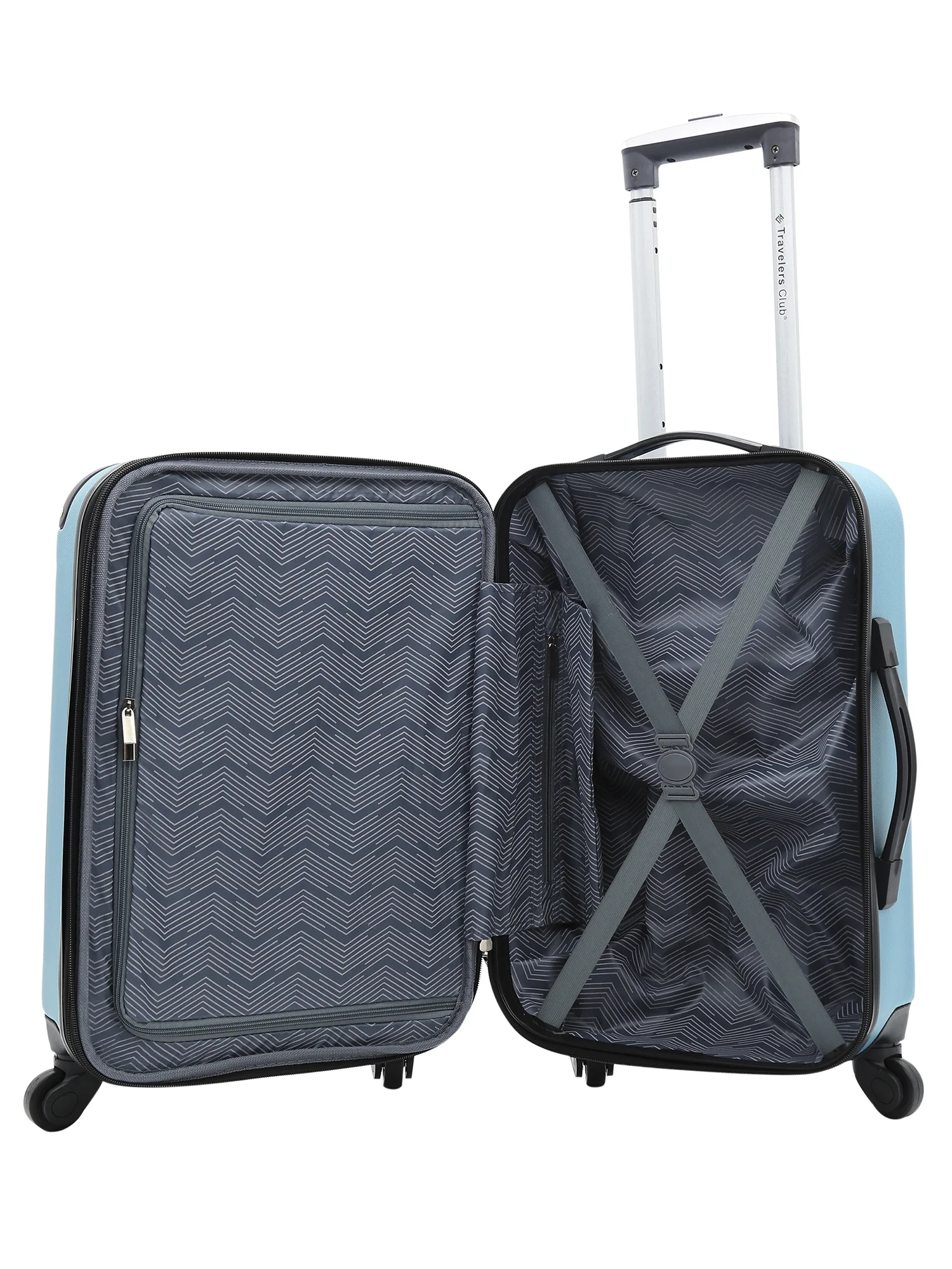 Travelers Club Chicago Plus 5pc Expandable Hardside Luggage Set, Black