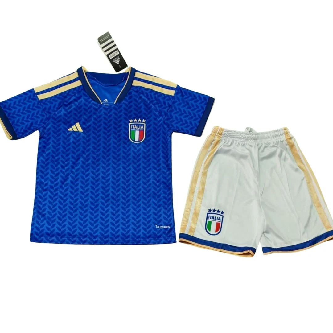 Kid's Italy Home Soccer Kit - Jersey+Shorts 2026