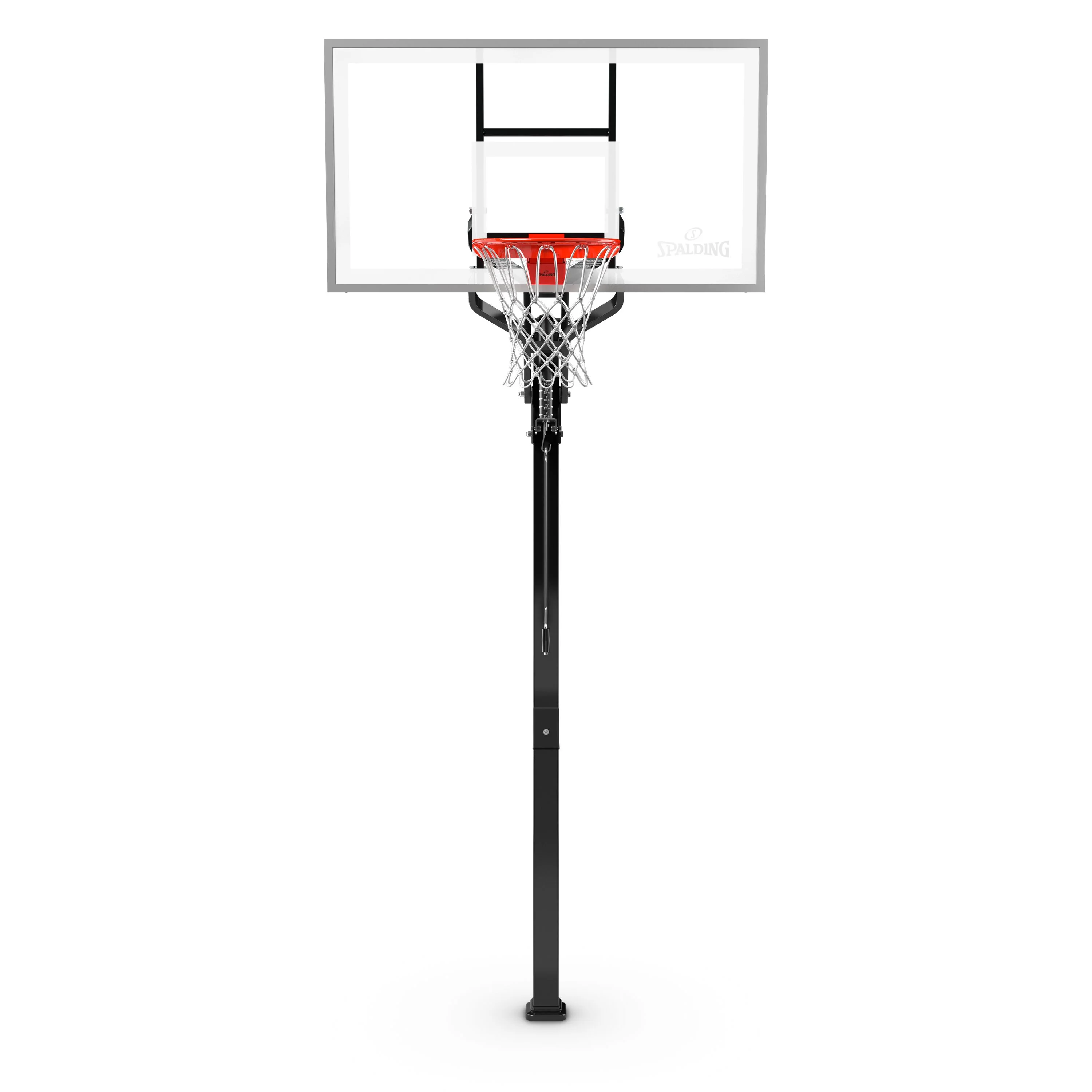 Spalding 60 In. Tempered Glass U-Turn® In Ground Basketball Systems Hoop