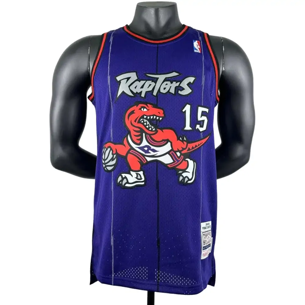 Embroidered MN Retro Jersey Raptors 98/99 Season Purple No. 15 Carter