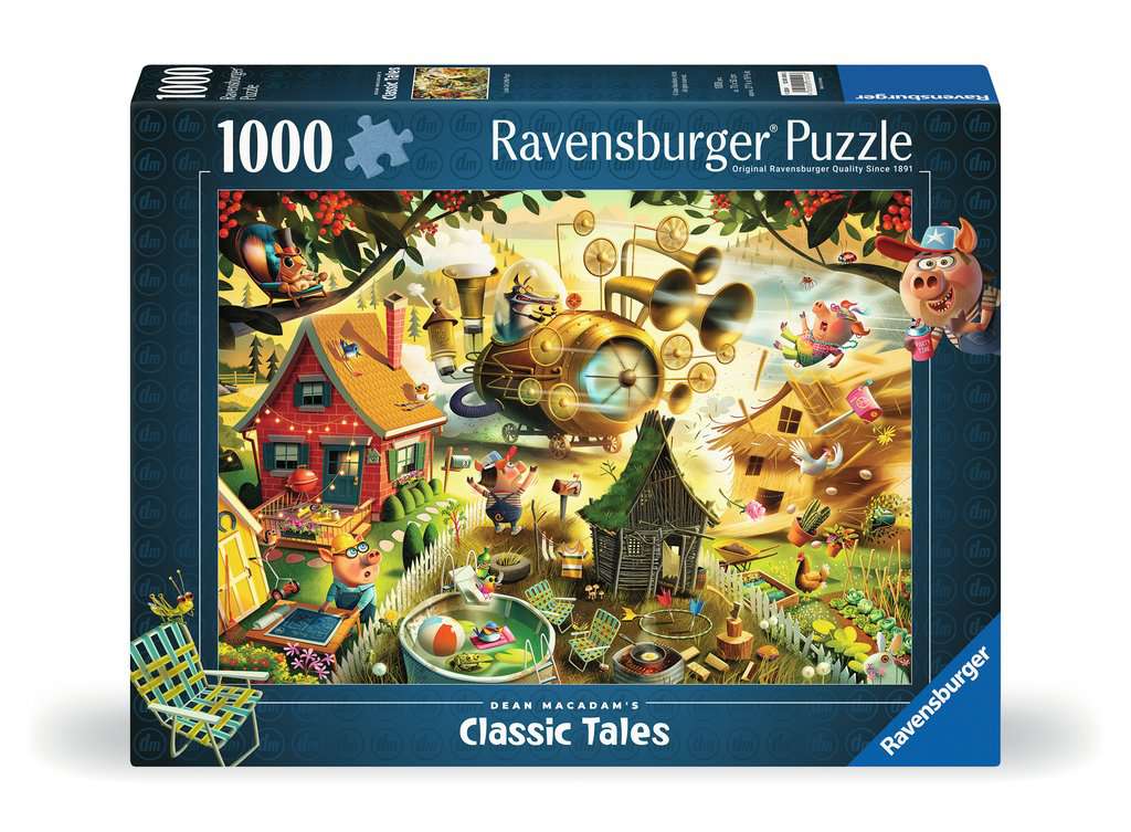Look Out Little Pigs – 1000 Piece Jigsaw Puzzle (Ravensburger)