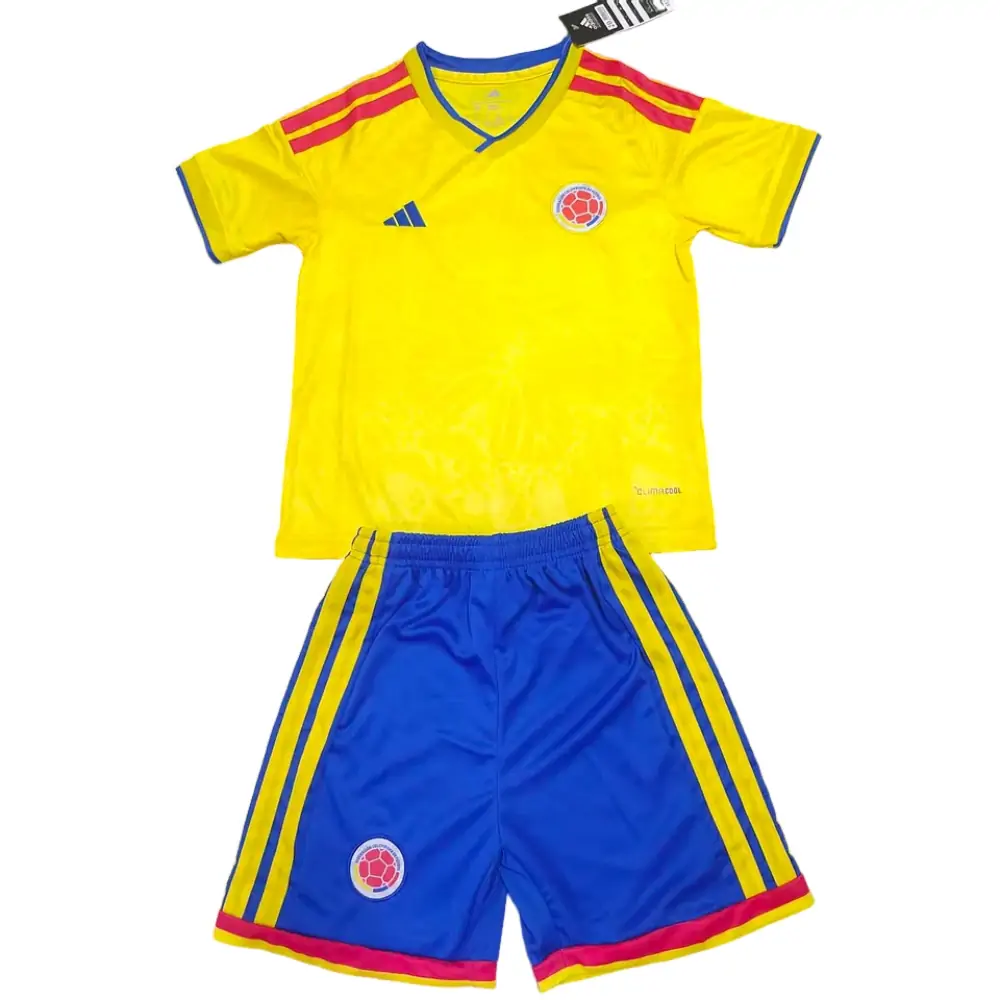 2026 World Cup Colombia Home Children's Jersey Set - Fans Edition