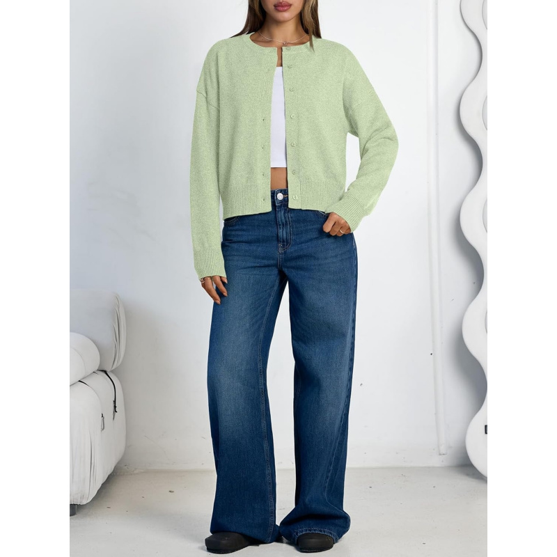 Women's Lightweight Cardigan Cropped Knit Fall Cute Sweaters 2026