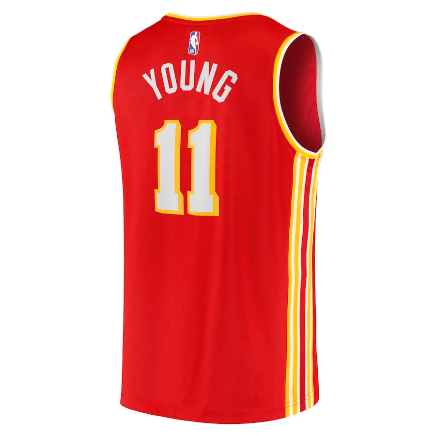 Youth Atlanta Hawks Trae Young Fanatics Red Fast Break  Jersey - Icon Edition