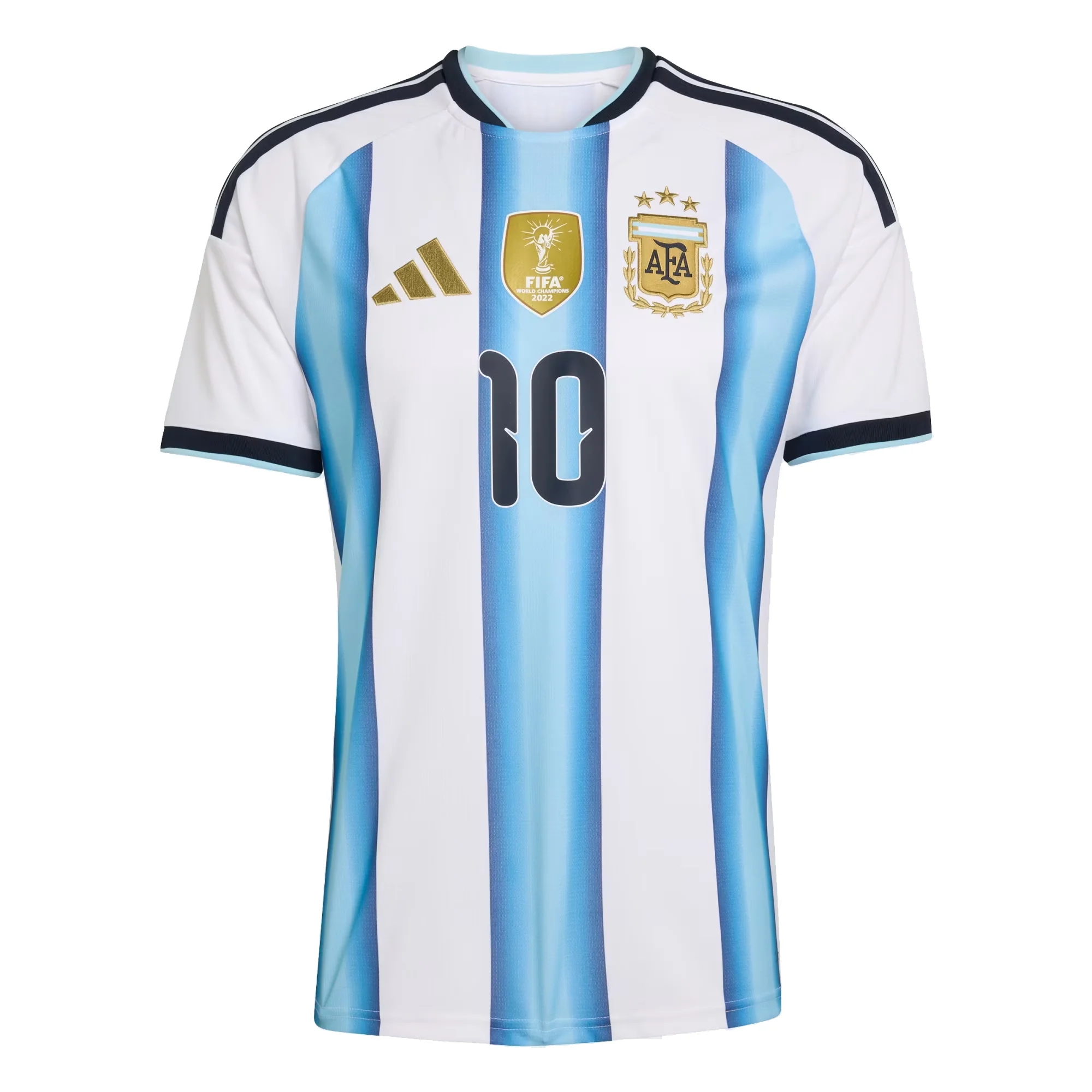 adidas Men's Lionel Messi Argentina 2026 Home World Cup Jersey (White/Icey Light Blue)