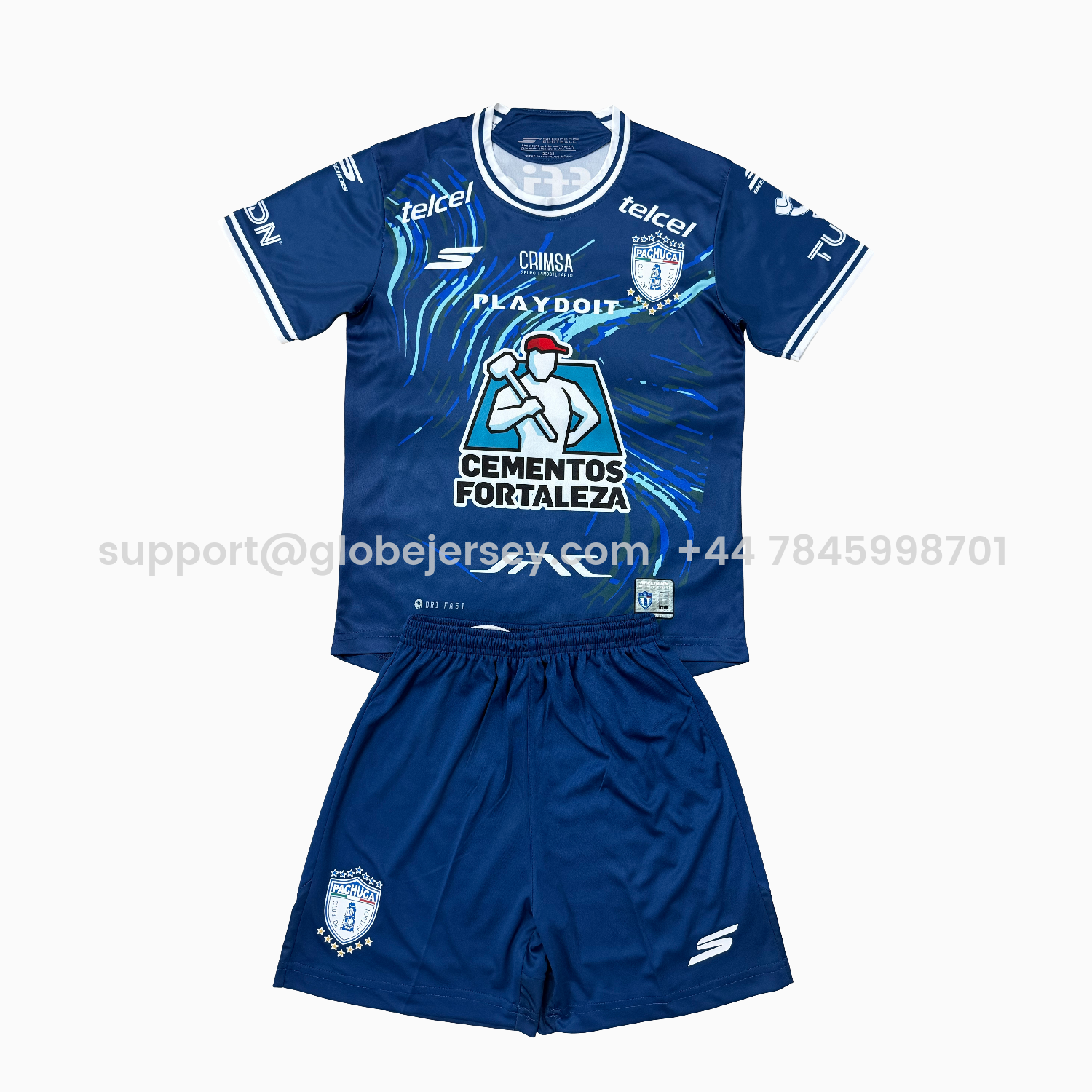Pachuca 25-26 Away Blue Men's Adult Jersey Set - Fans Version