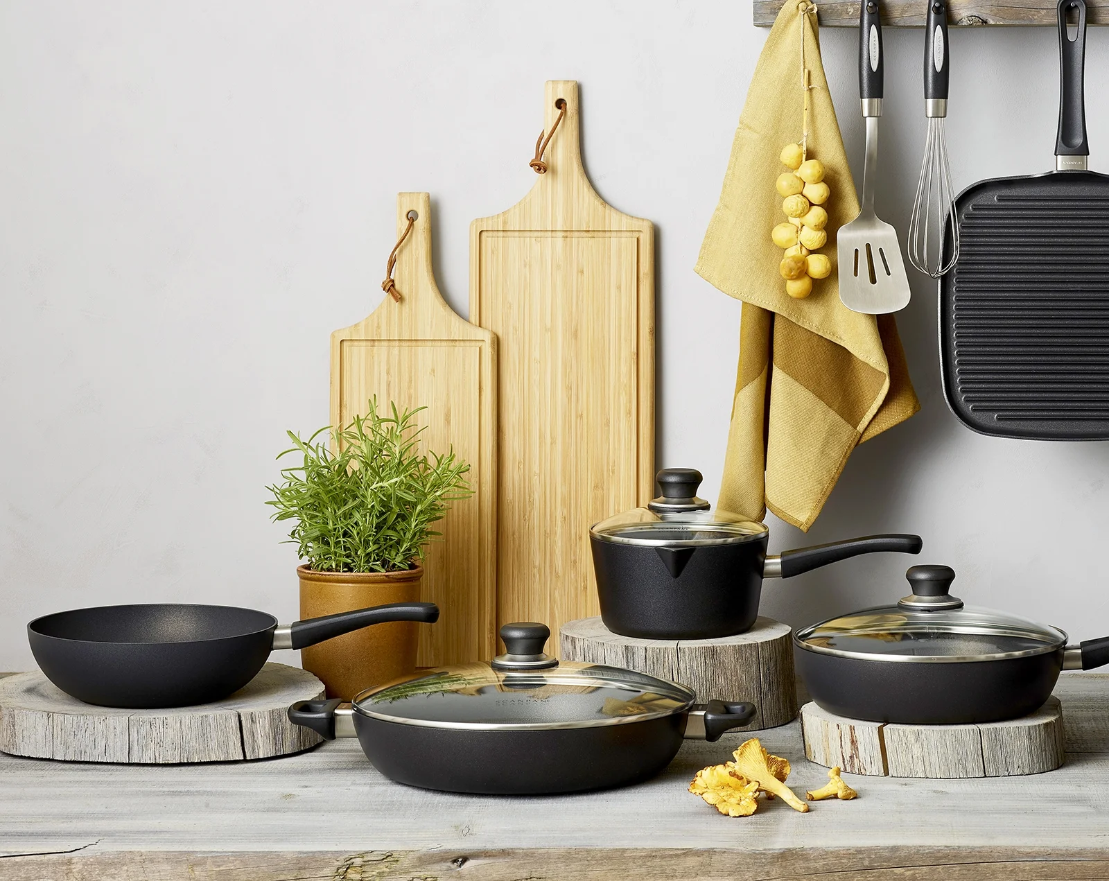 Scanpan Classic 5-Piece Cookware Set, Black