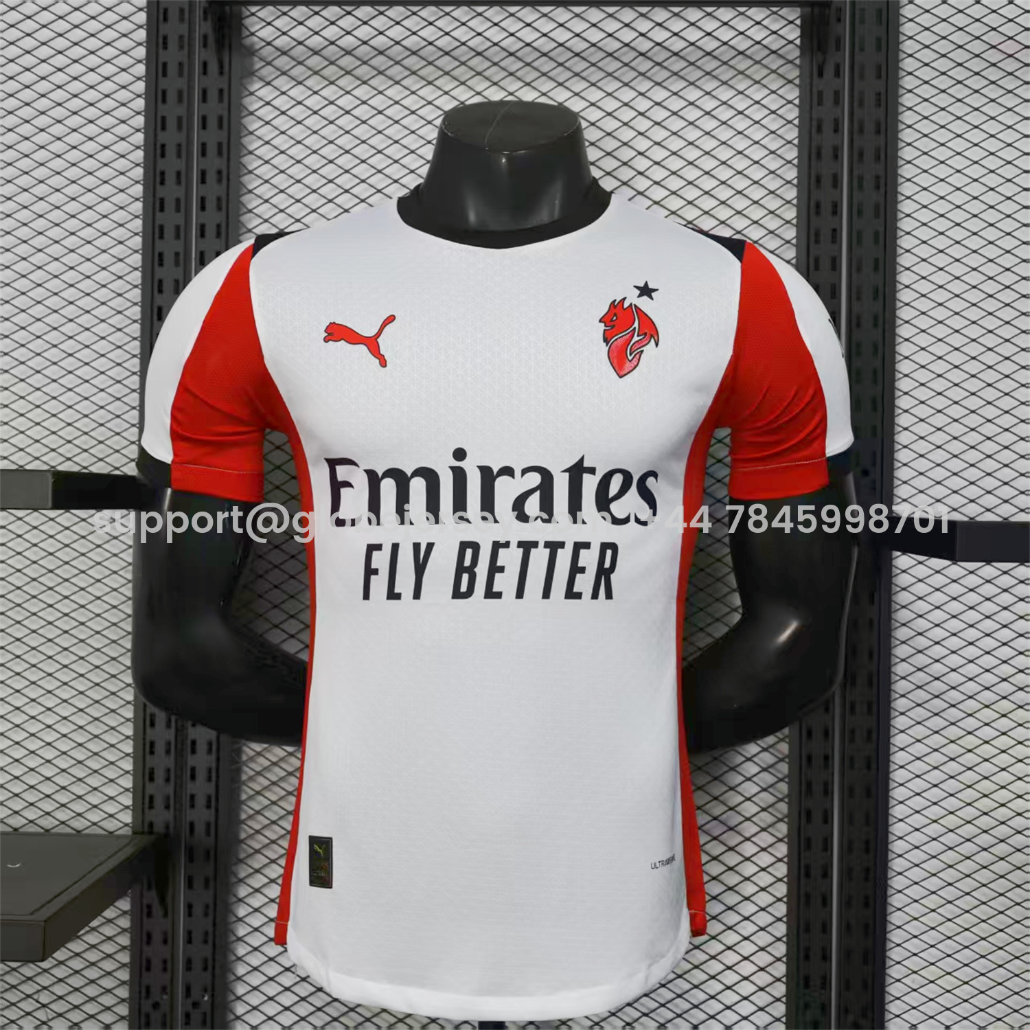 AC Milan 25-26 Away White Jersey - Player Version