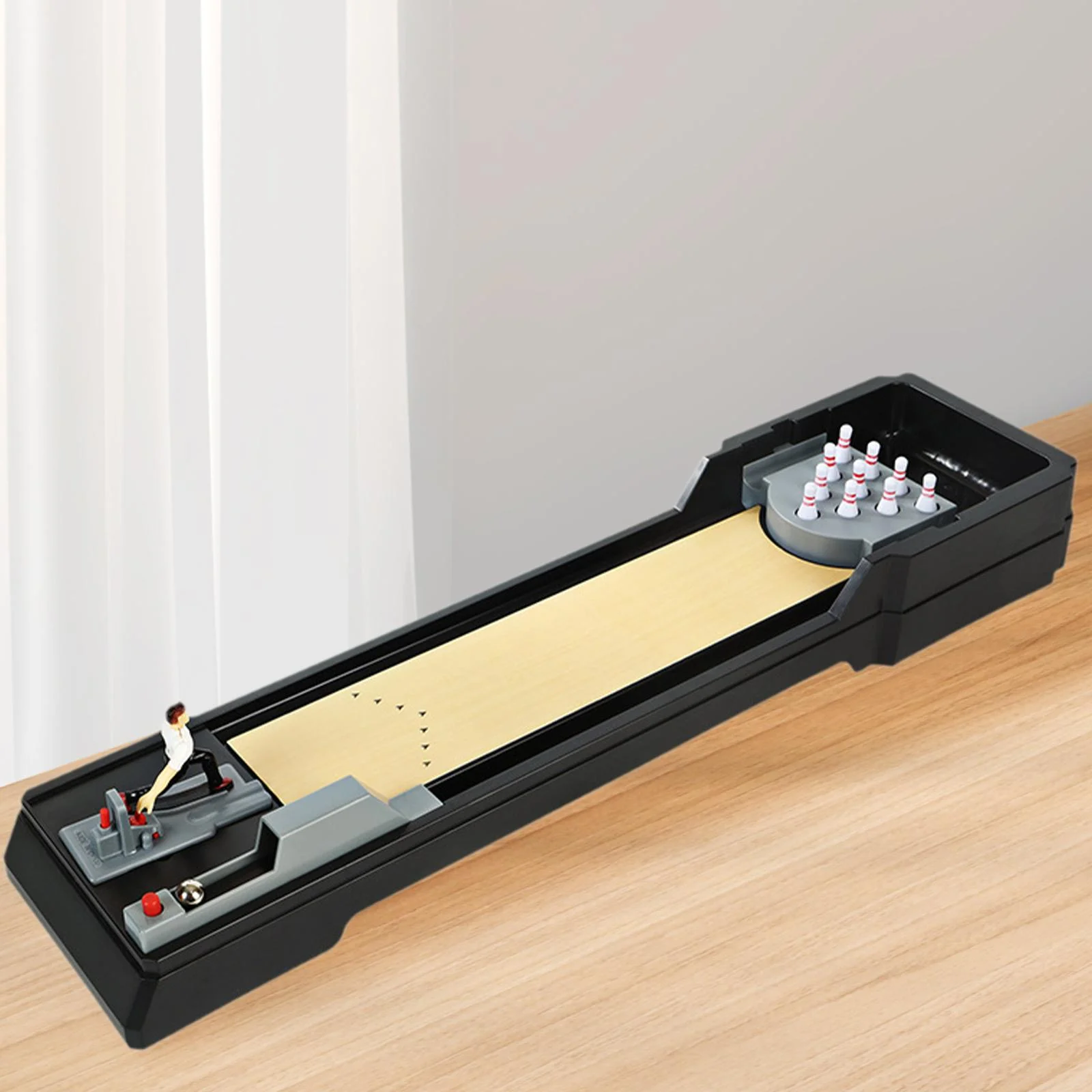 Kuntesetty Tabletop Bowling Game Arcade Desktop Game Office Desk Toy Relax Mini Bowling Set