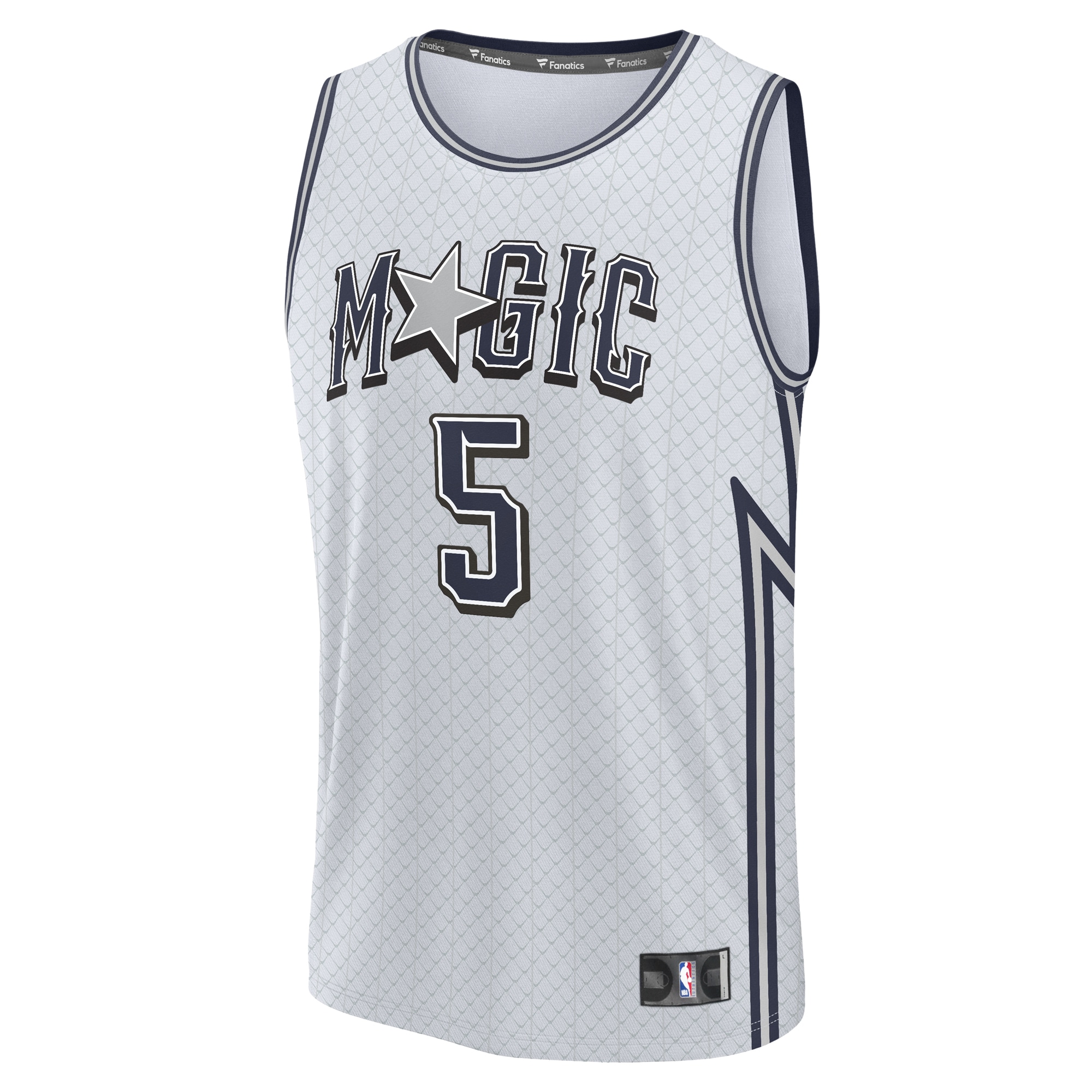 Youth Orlando Magic Paolo Banchero Fanatics Silver 2024/25 Fast Break Player Jersey - City Edition