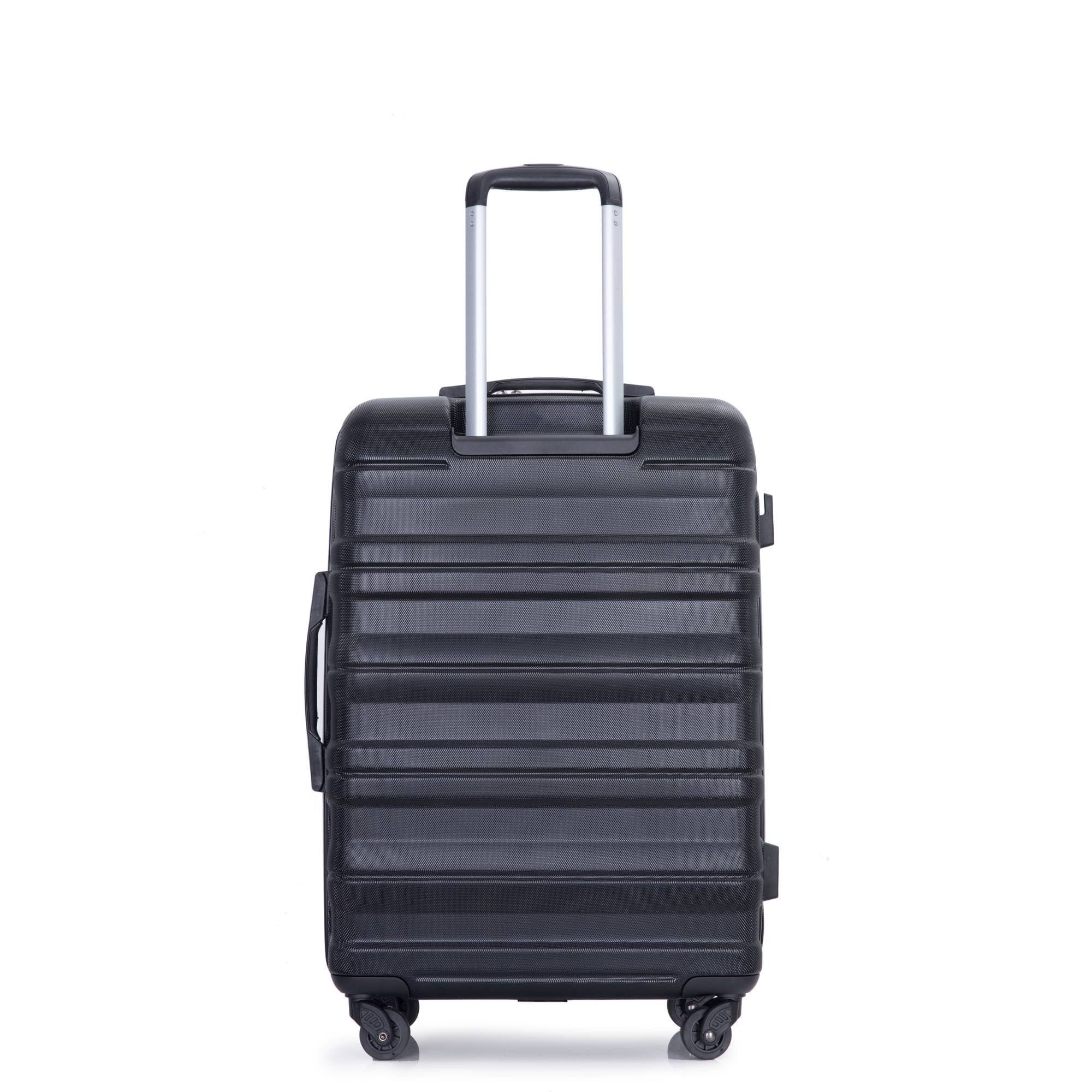 PAPROOS Hardside Luggage Set, 3 Piece 21in 25in 29in Carry on Suitcases Set with 2 Hooks and TSA Lock, Modern Lightweight Luggage Set, Hardshell Expandable Suitcase Set for Family Travel, Black