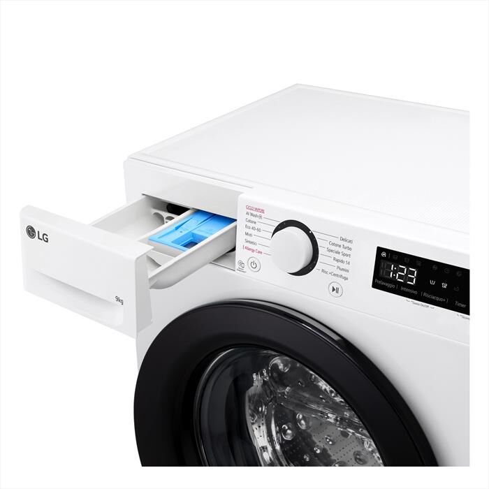 LG - Lavatrice AI DD R3 F2R3S09NSWB 9kg Classe A-Bianca
