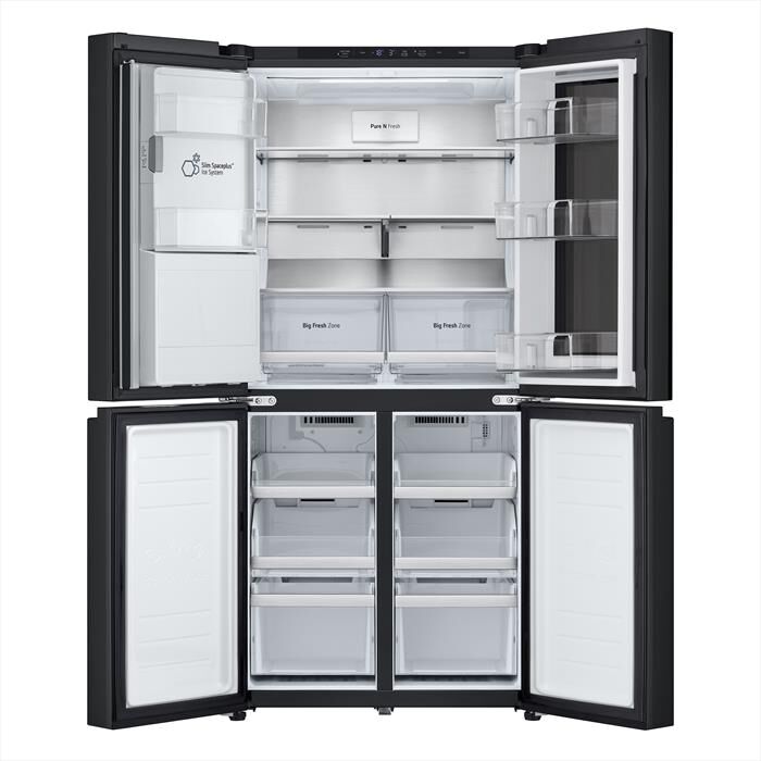LG - Frigorifero 4 porte GMG860EPBE Classe E 508L-Black