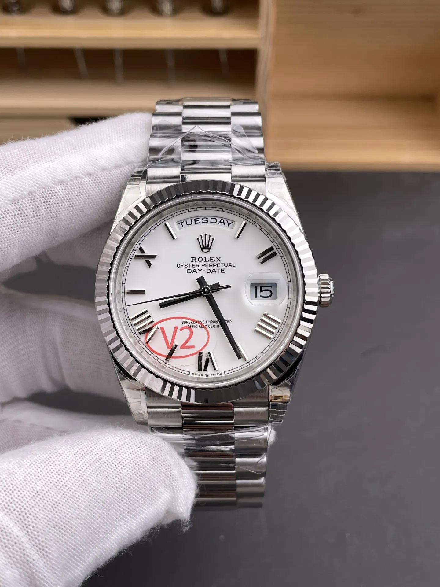 Rolex Day-Date White 40mm
